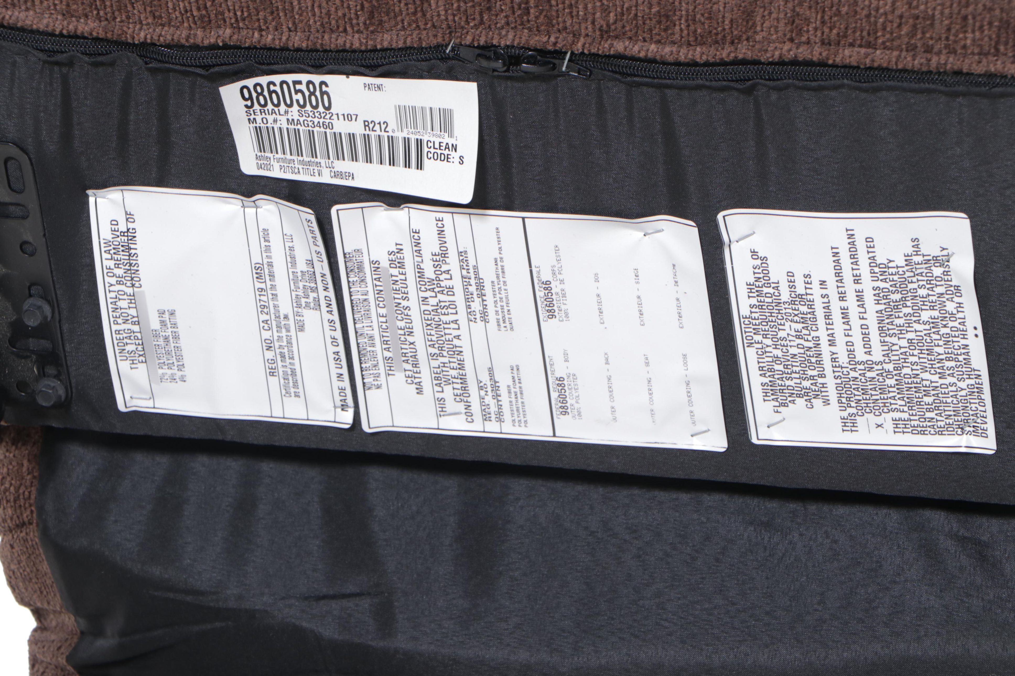 Ashley Furniture Upholstered Dual-Reclining Loveseat