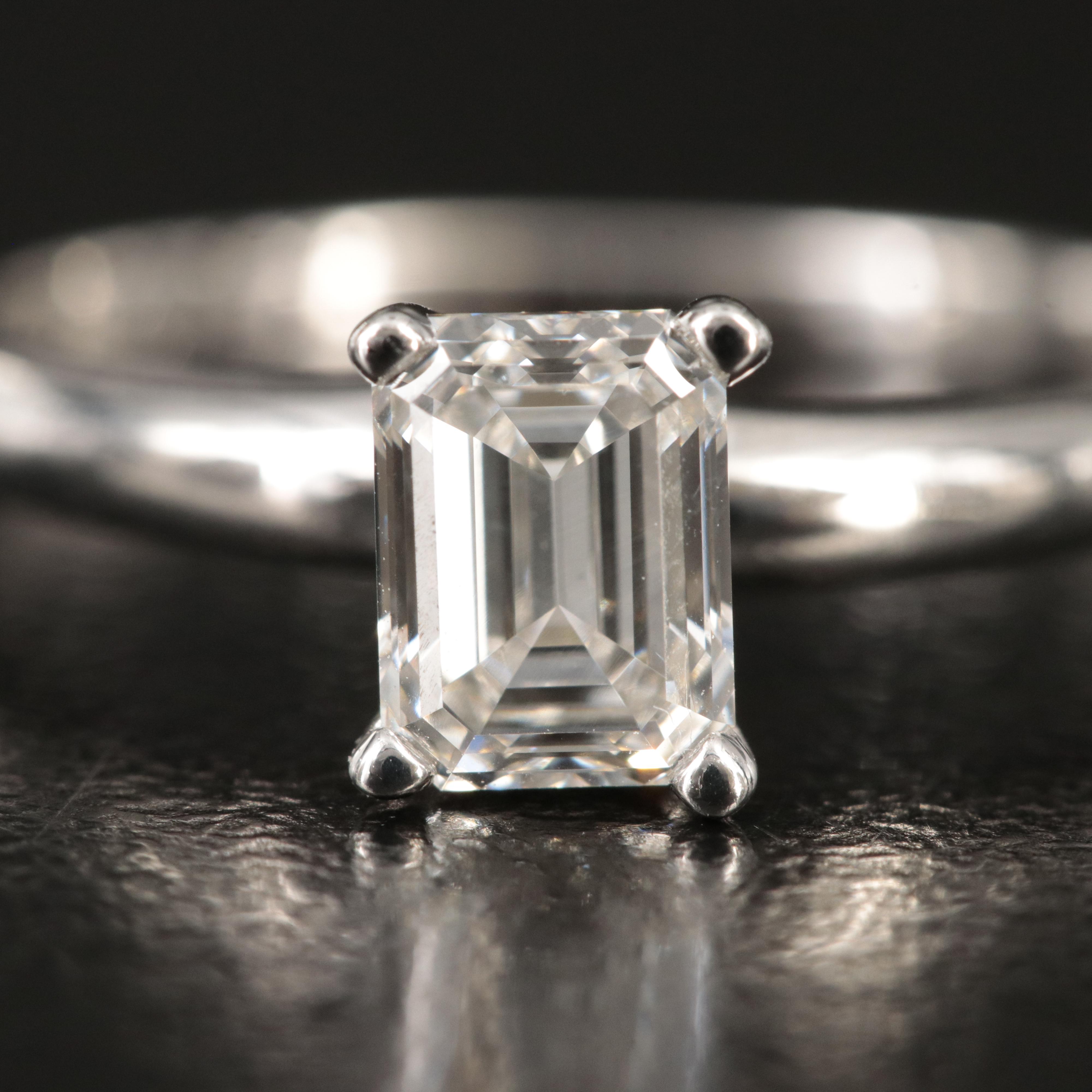 14K 0.90 CT Lab Grown Diamond Solitaire Ring