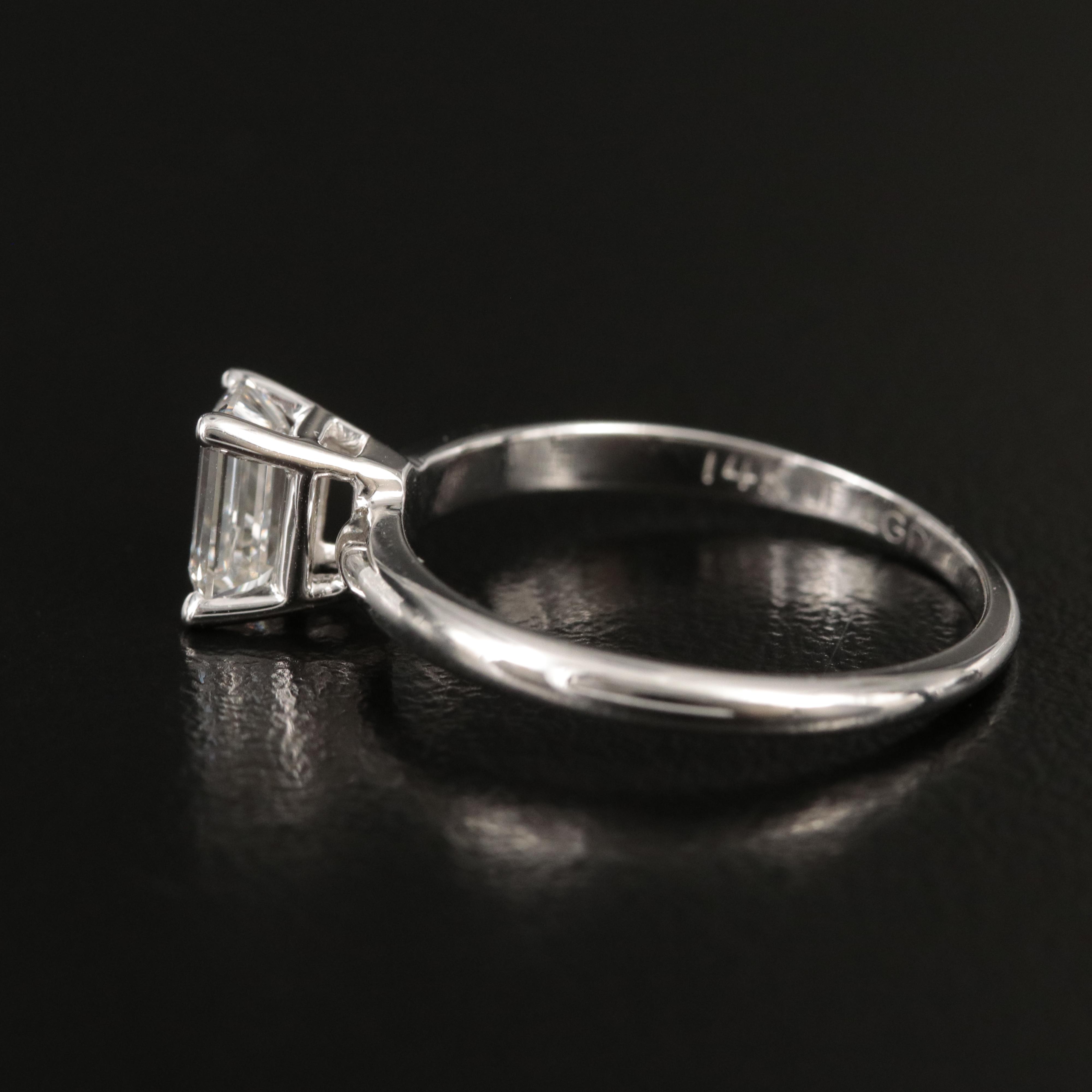 14K 0.90 CT Lab Grown Diamond Solitaire Ring