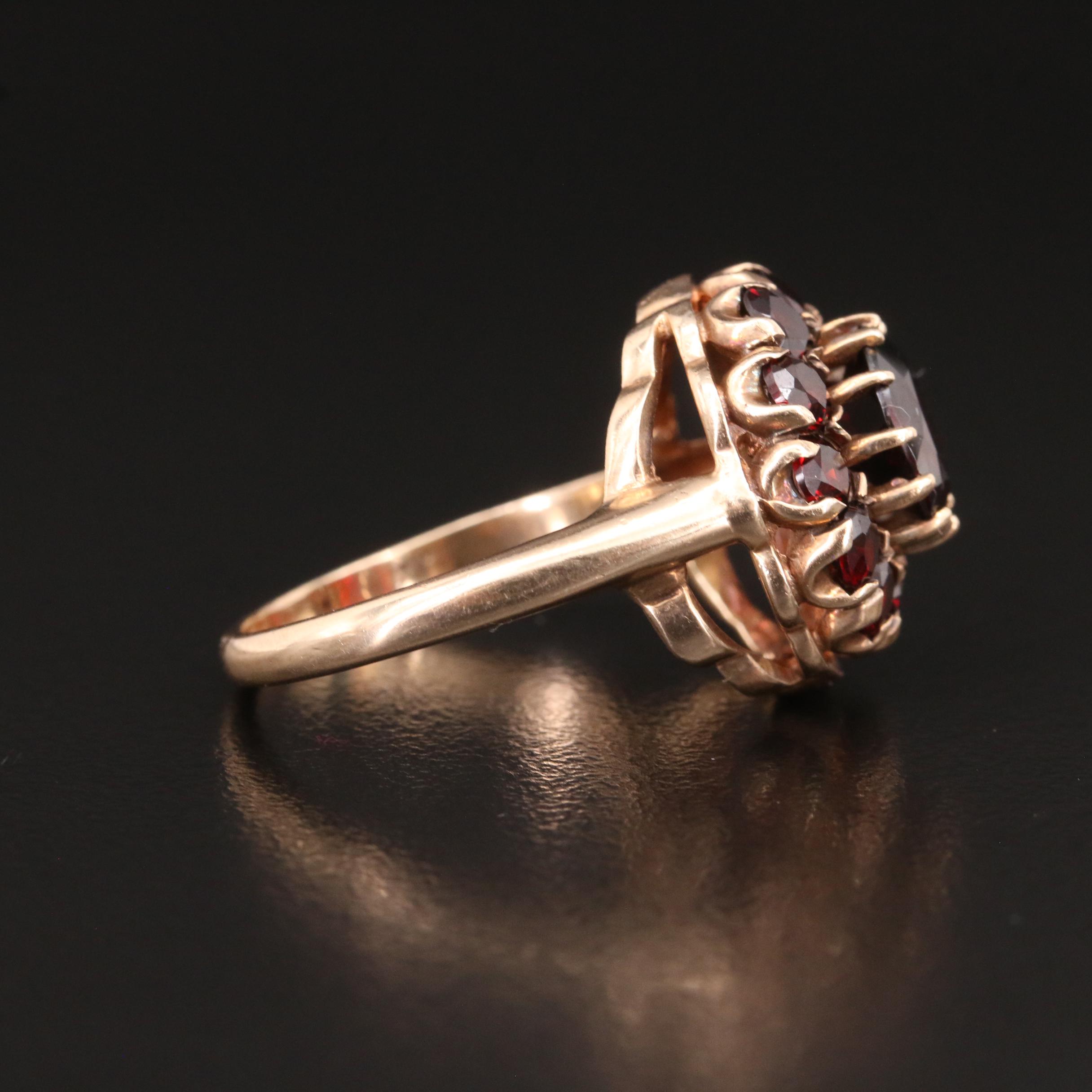 10K Garnet Ring