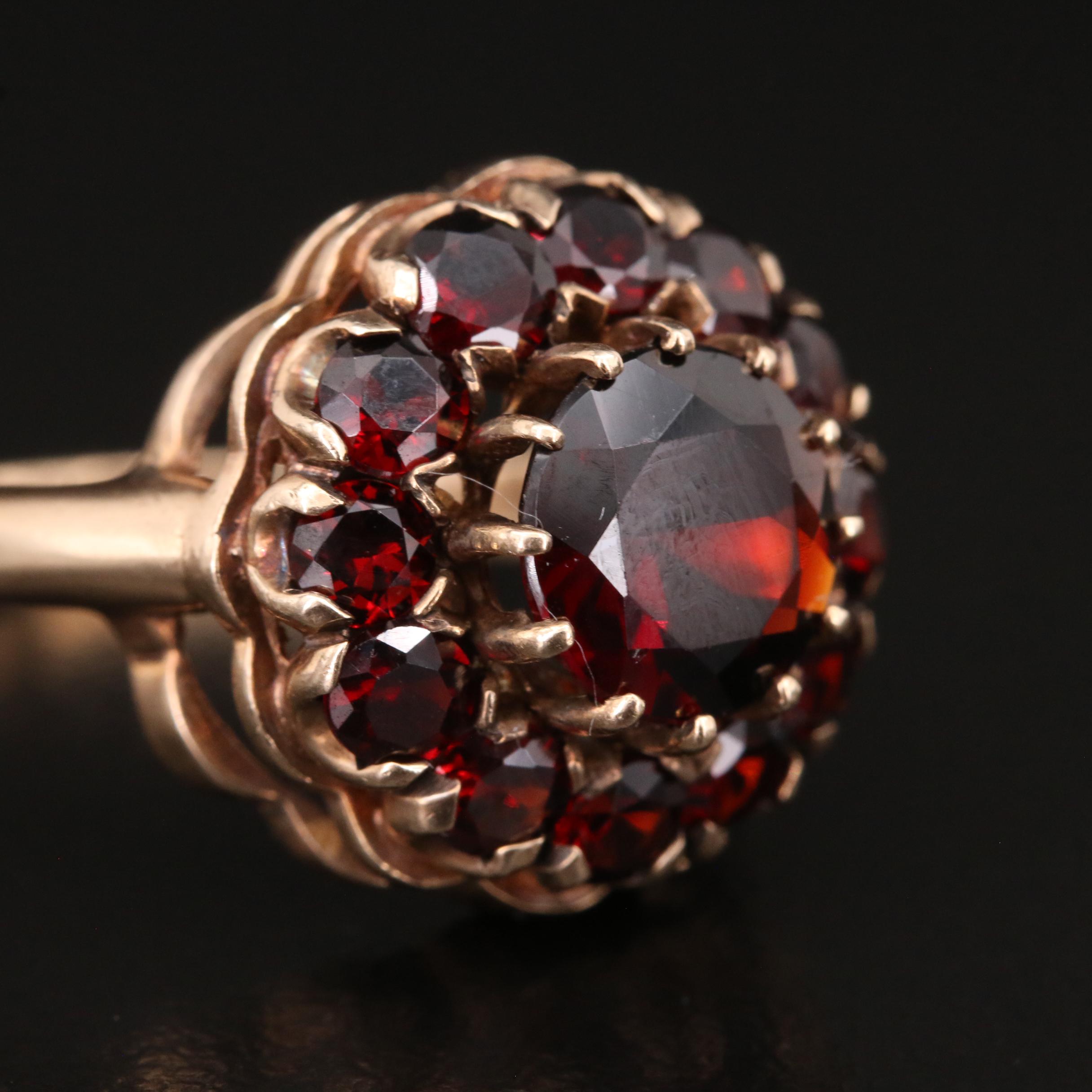 10K Garnet Ring