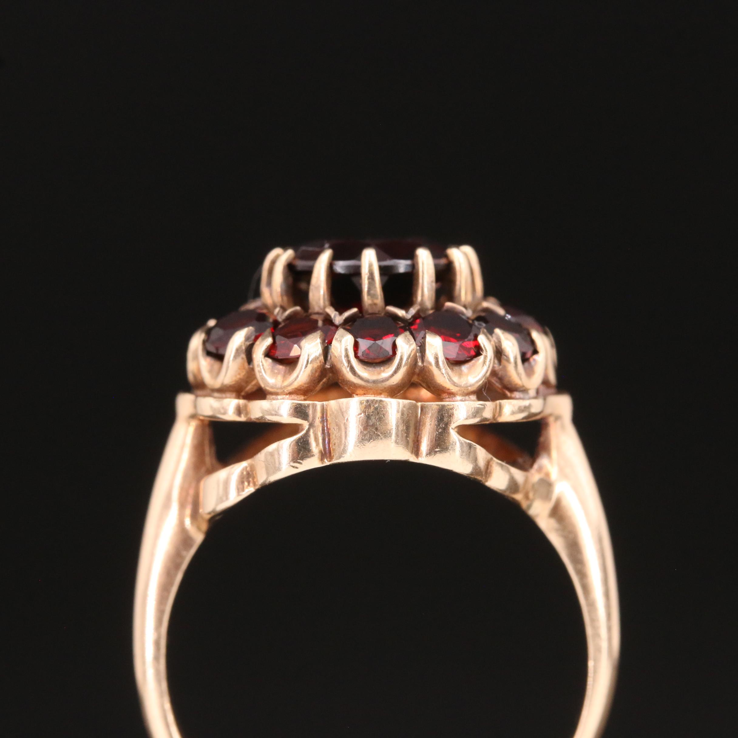 10K Garnet Ring