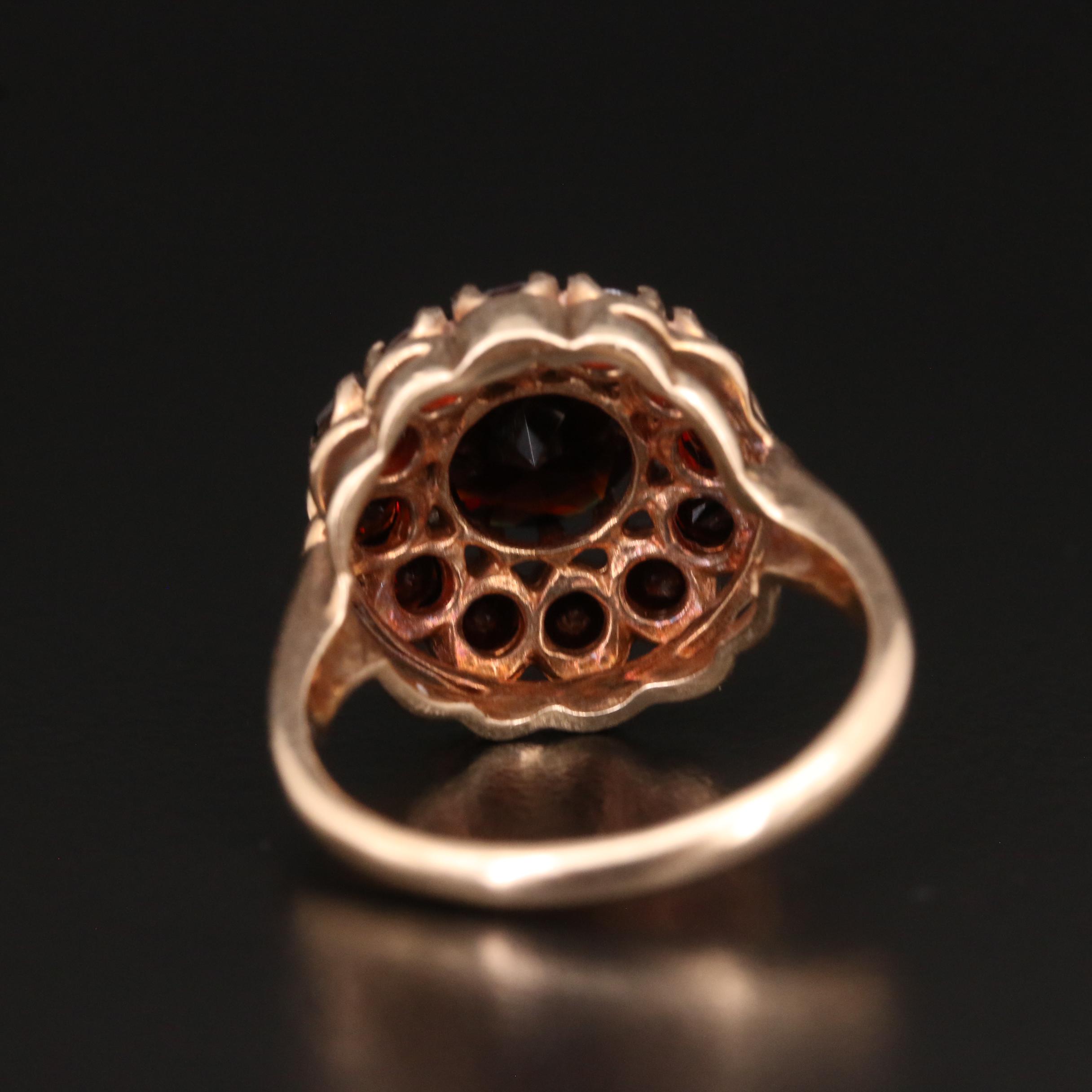 10K Garnet Ring