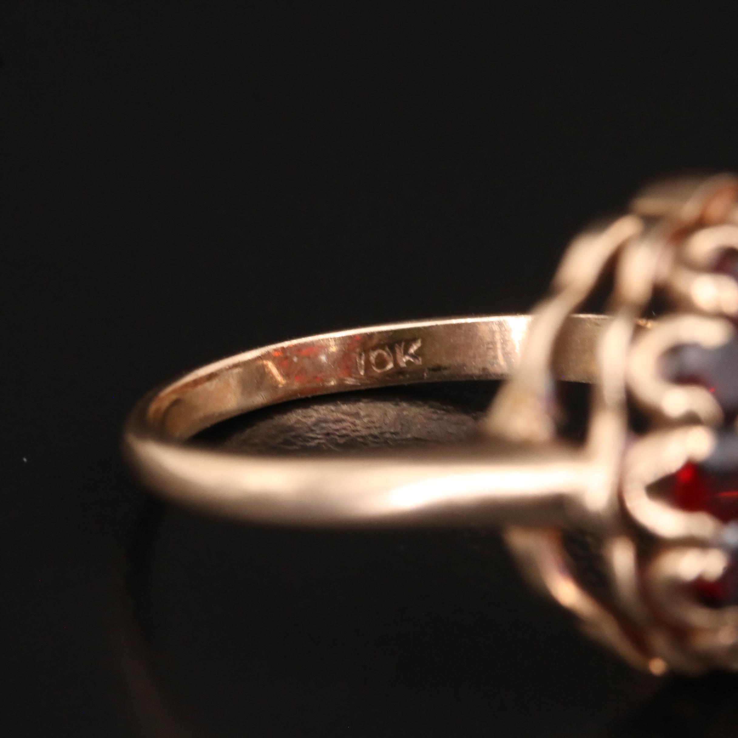 10K Garnet Ring