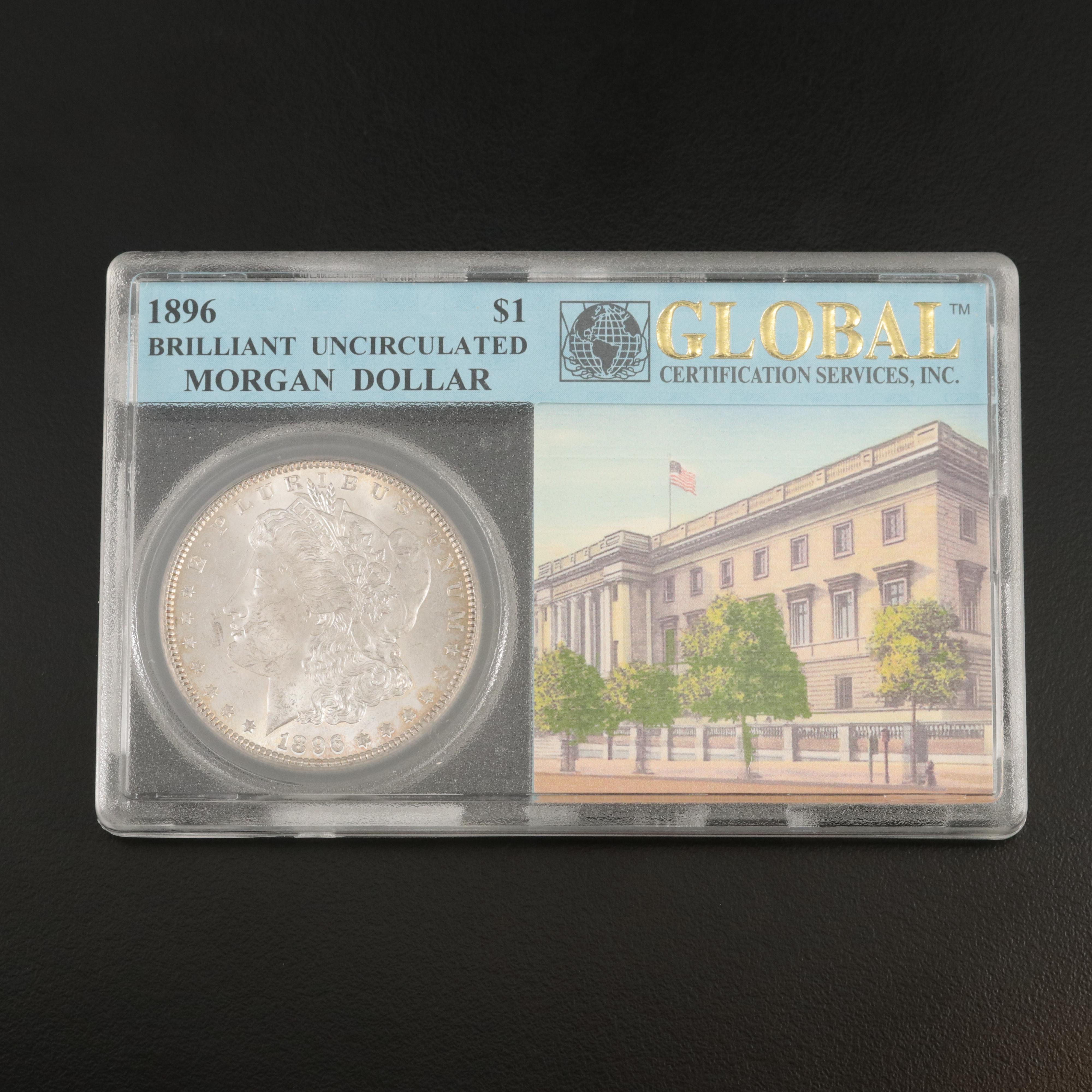 1896 Uncirculated Morgan Silver Dollar