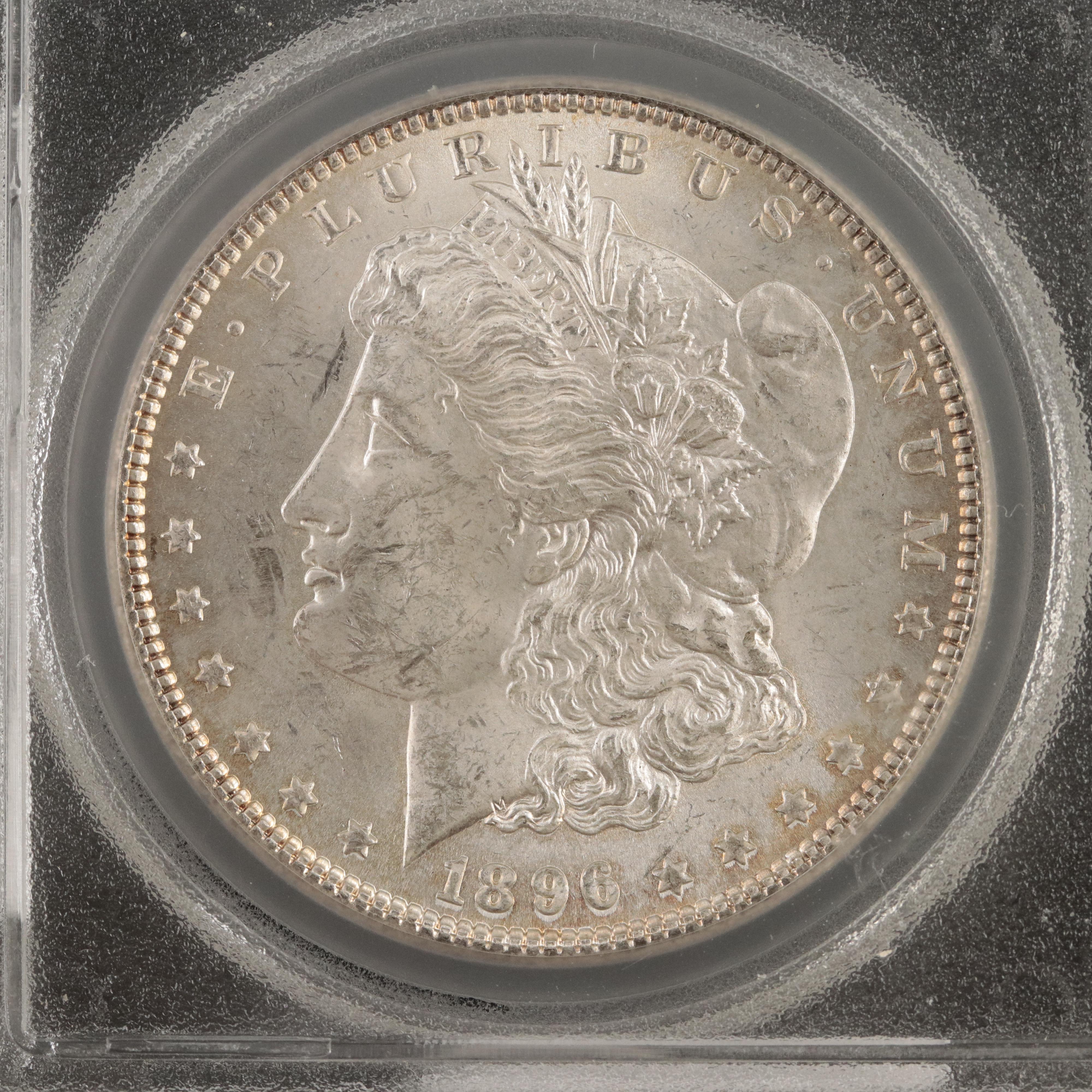 1896 Uncirculated Morgan Silver Dollar