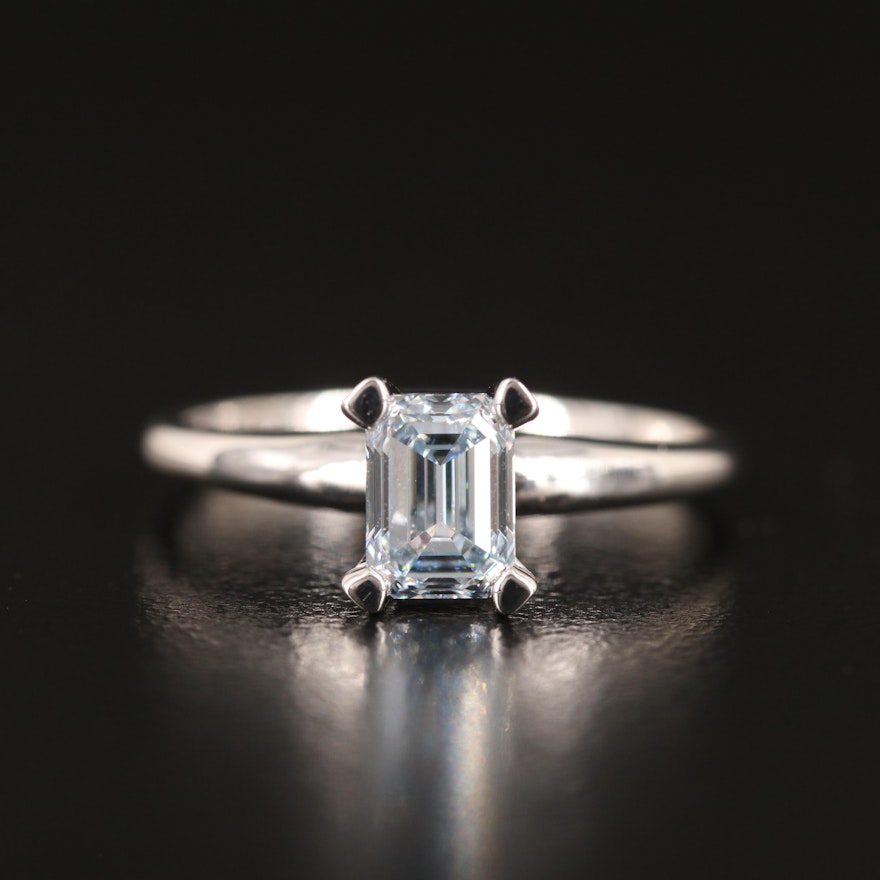 14K 0.99 CT Lab Grown Diamond Solitaire Ring