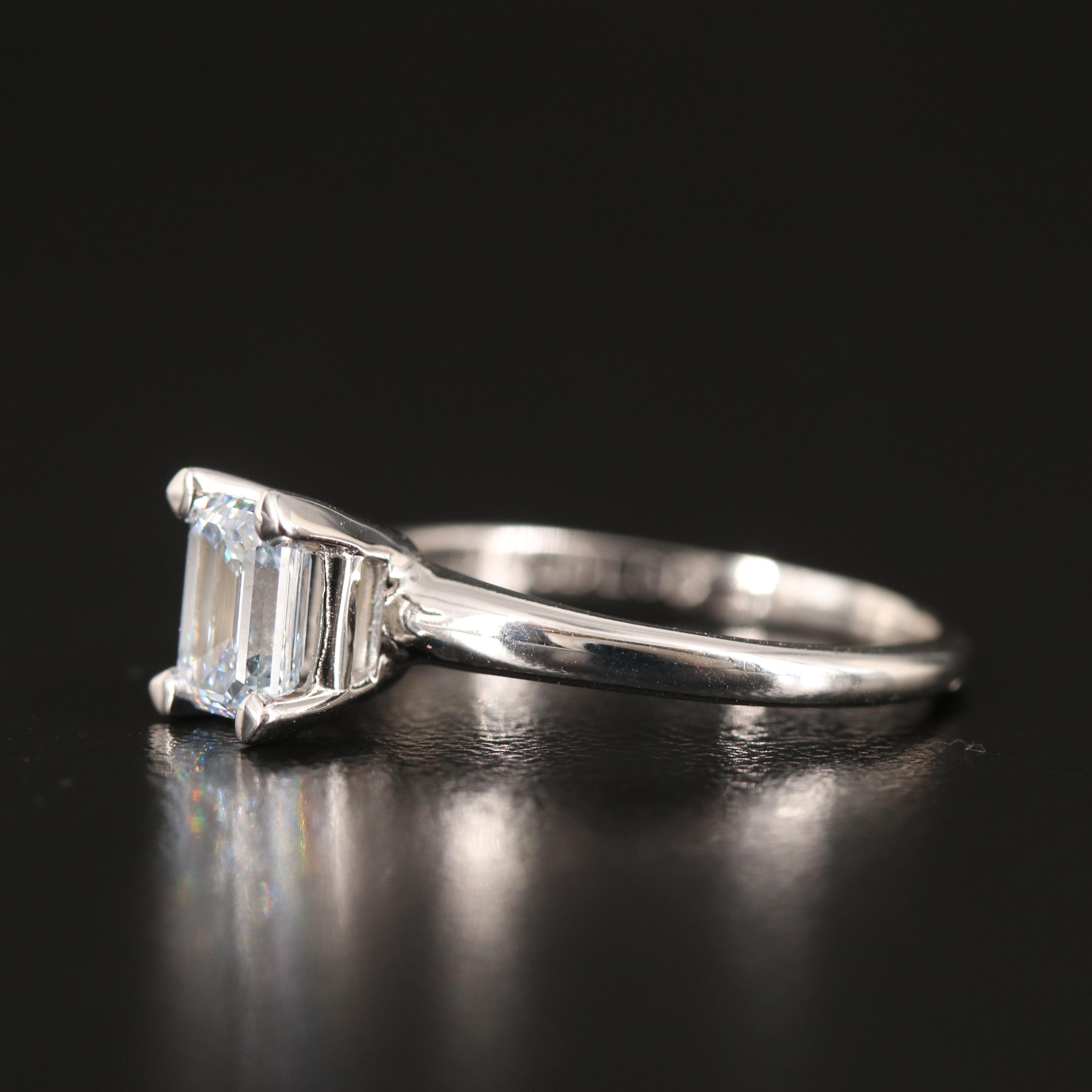 14K 0.99 CT Lab Grown Diamond Solitaire Ring