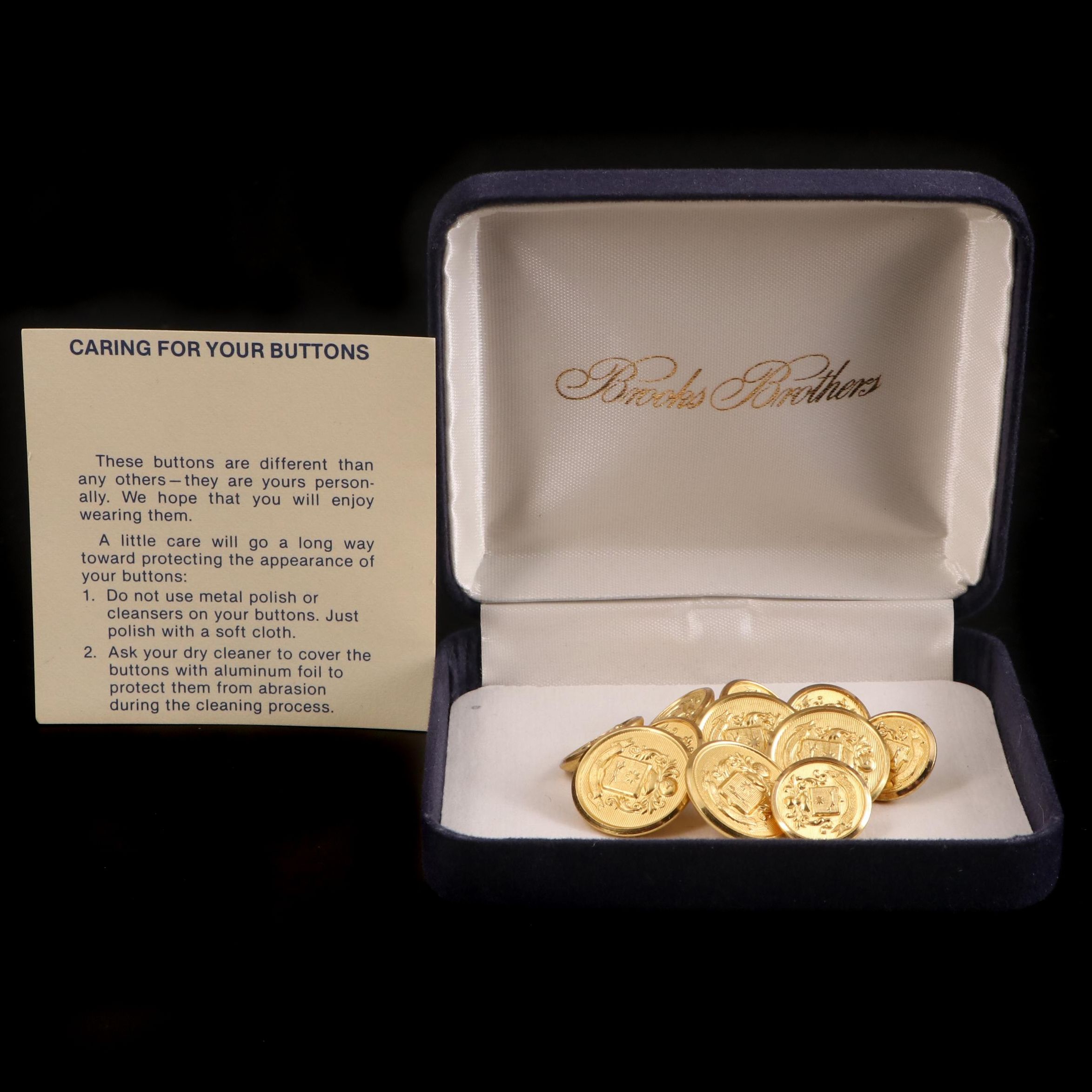 Waterbury Gold Tone Brooks Brothers Blazer Buttons