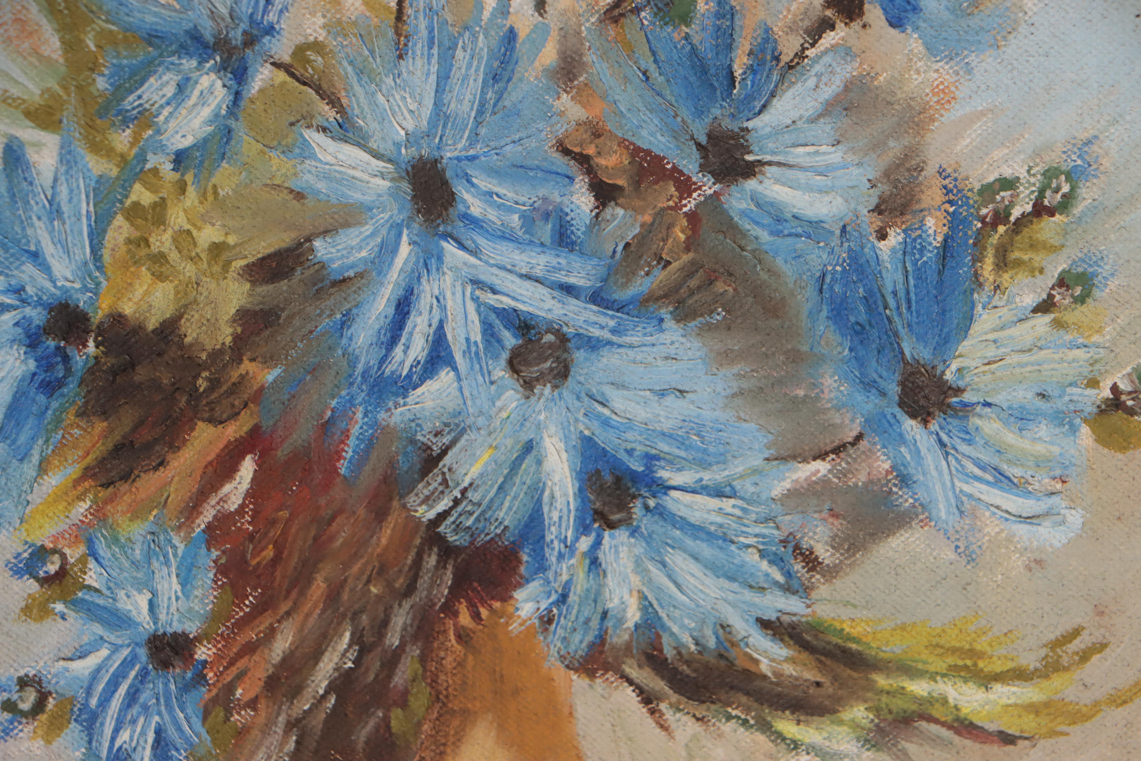 Hurley Floral Still Life Oil Painting, 1987