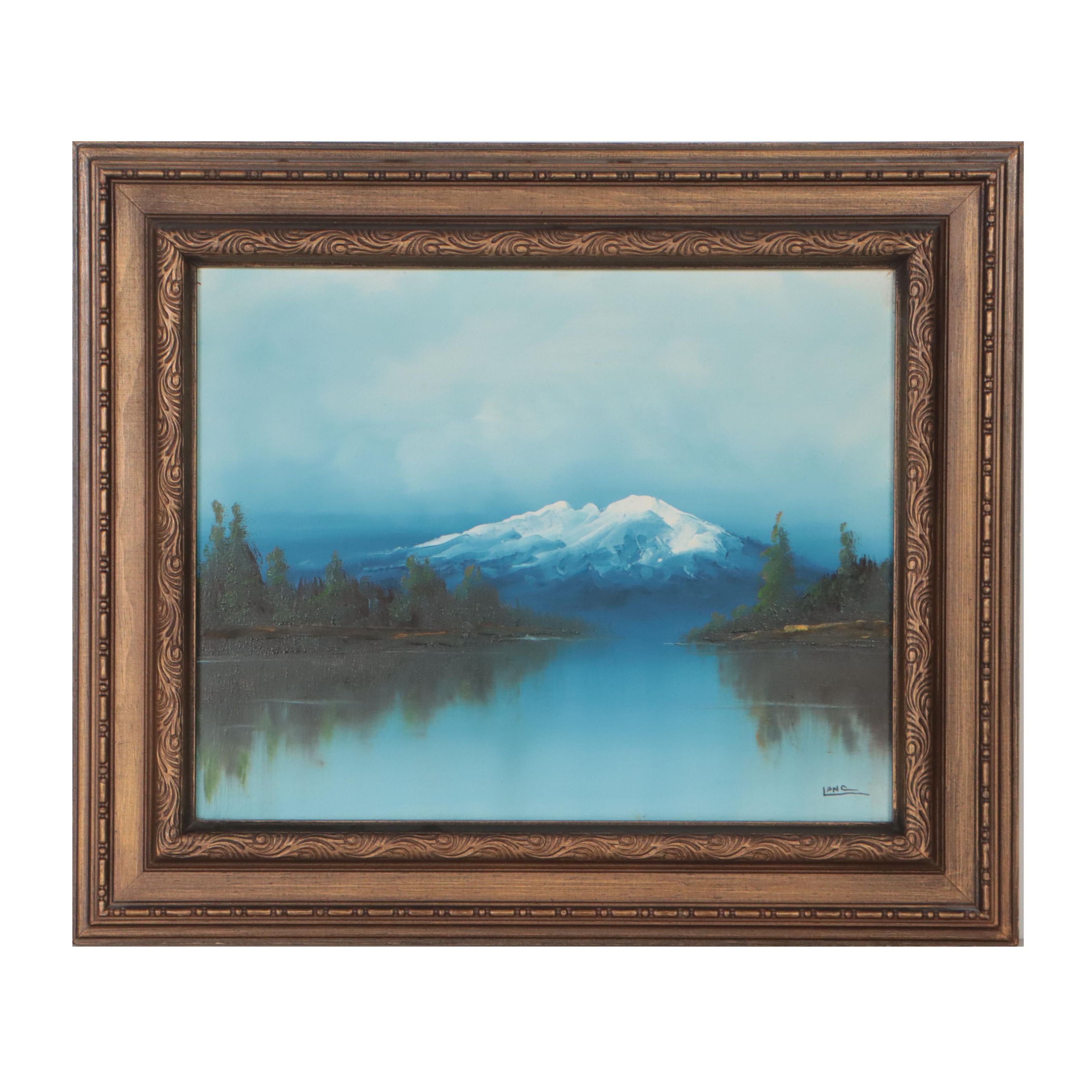 Lake Landscape Oil Painting