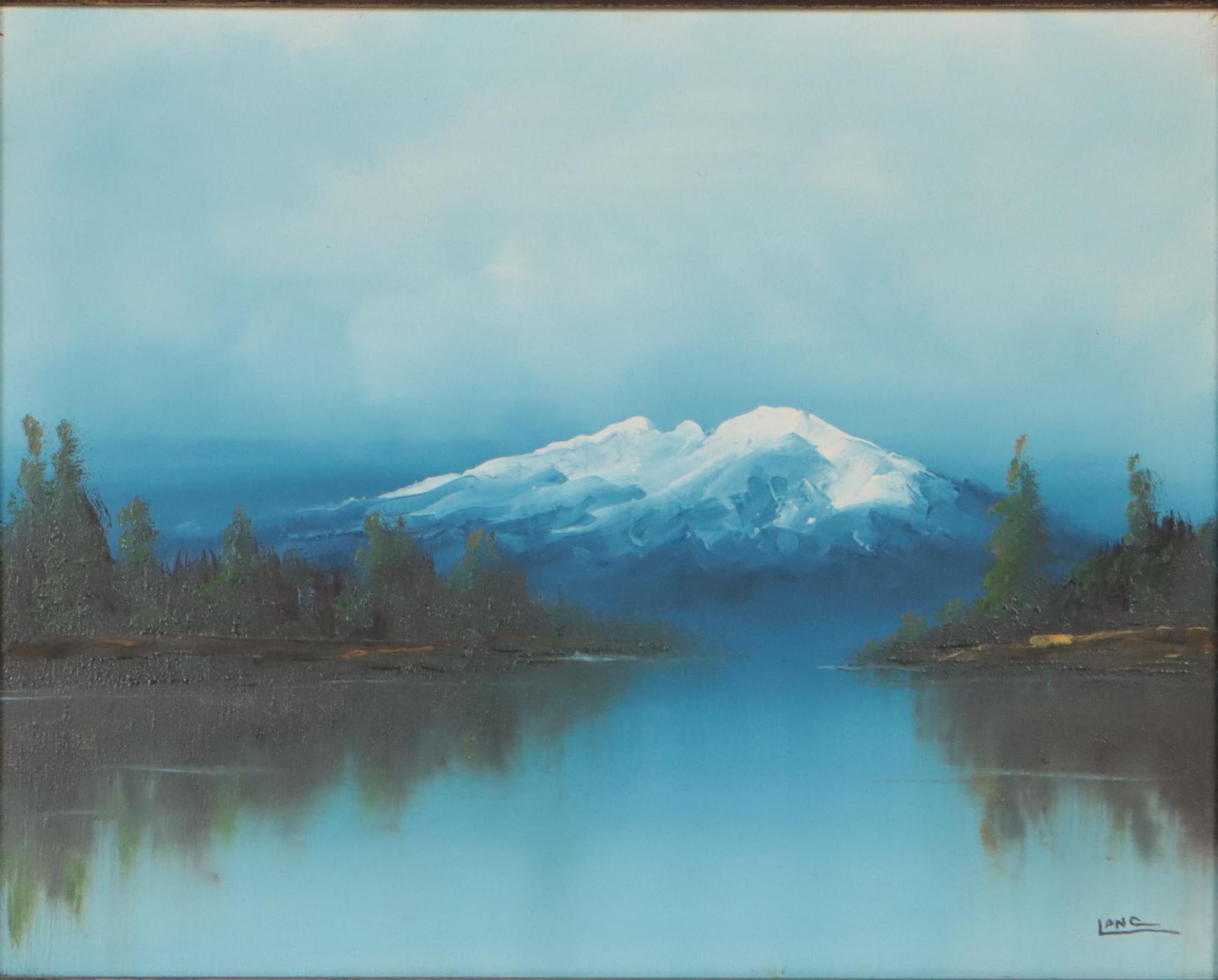 Lake Landscape Oil Painting