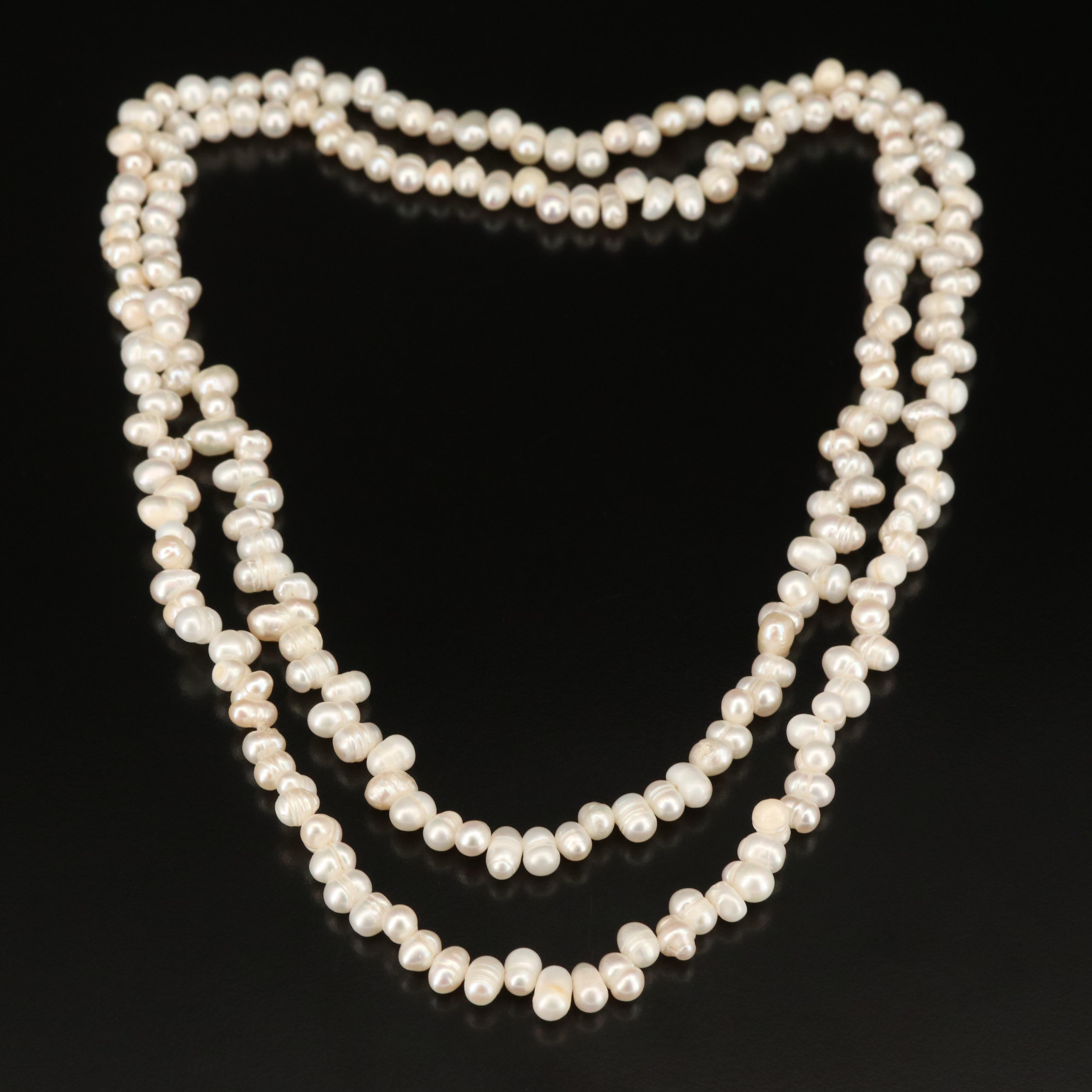 Opera Length Pearl Necklace