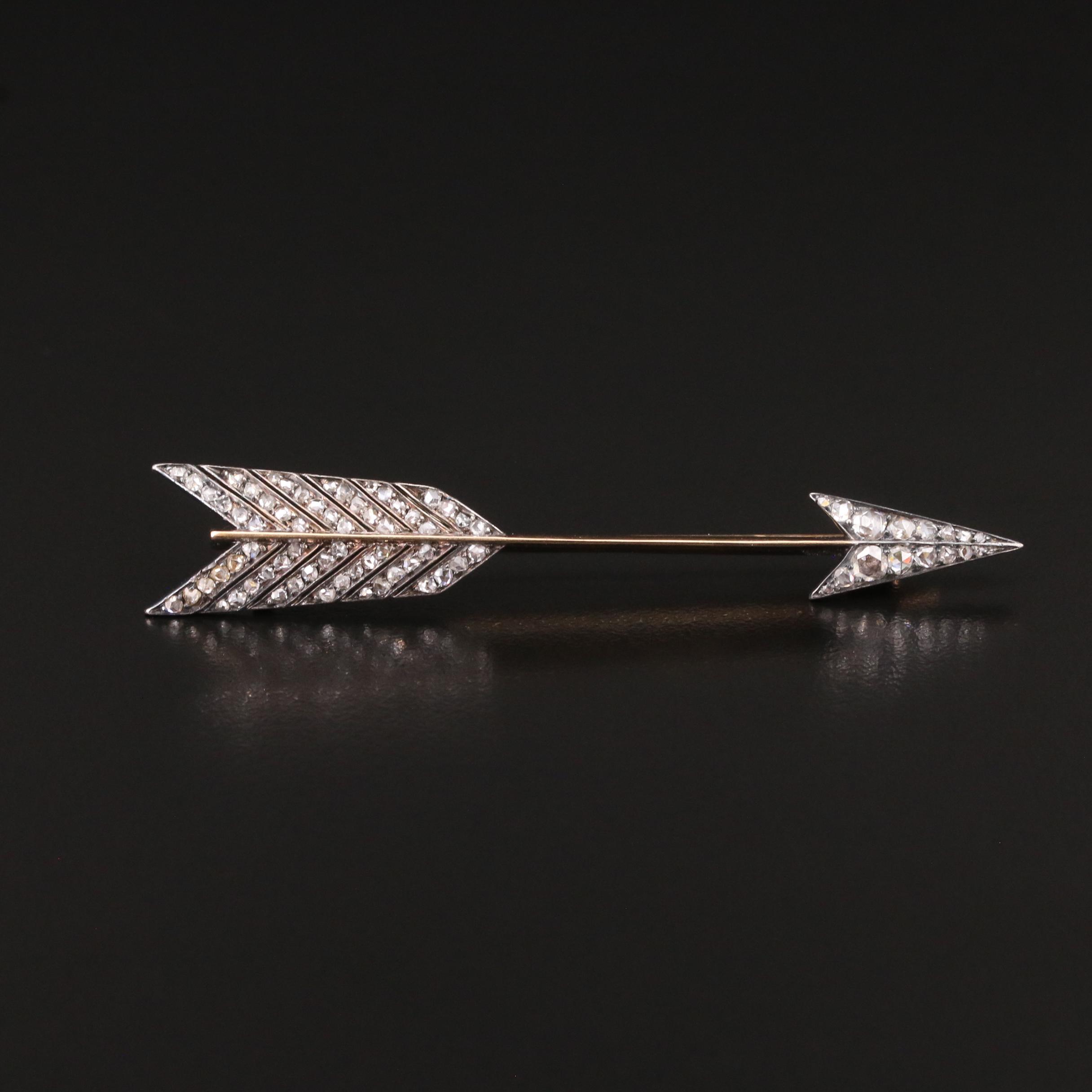 Antique Tiffany & Co. 0.55 CTW Diamond Arrow Brooch, Circa 1900