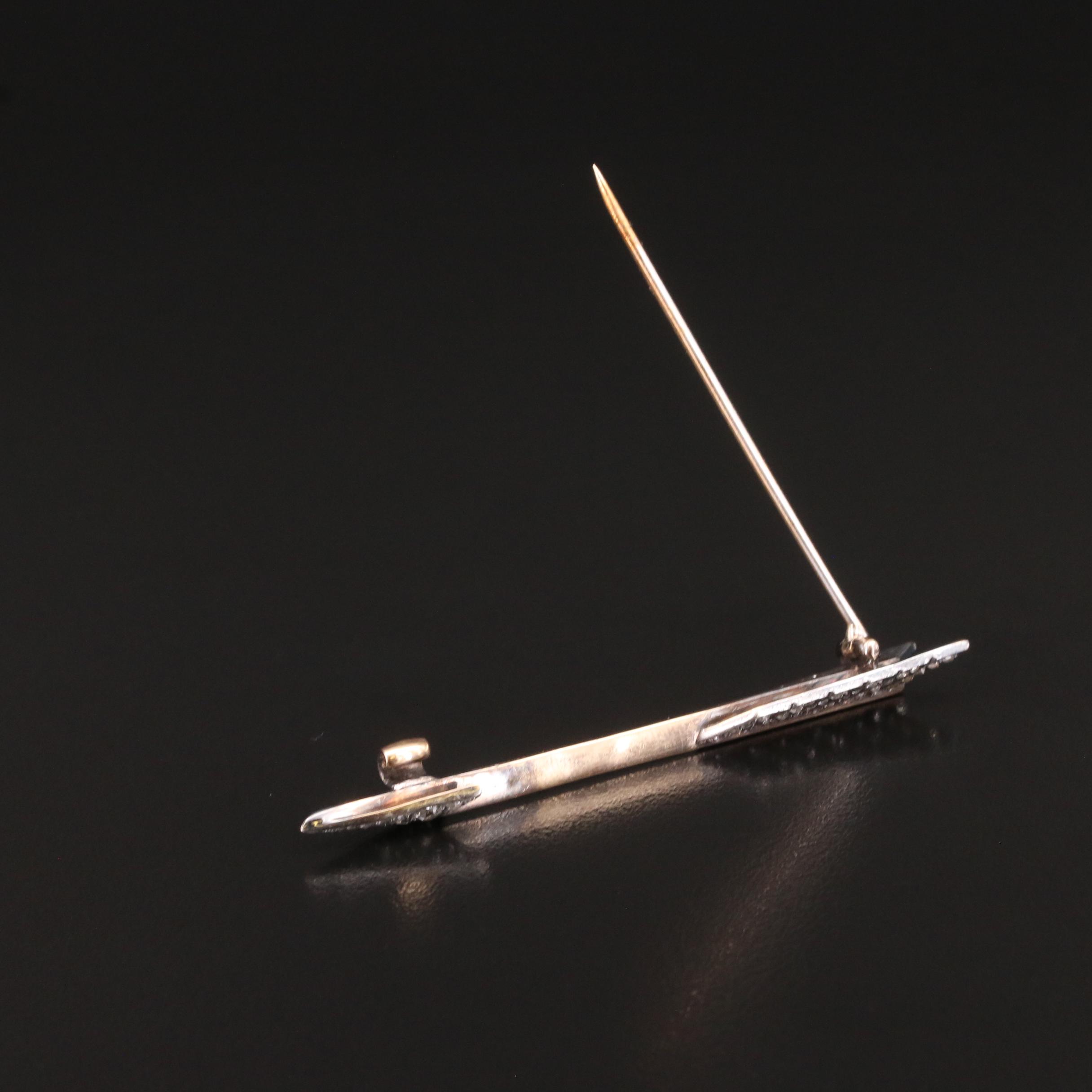 Antique Tiffany & Co. 0.55 CTW Diamond Arrow Brooch, Circa 1900