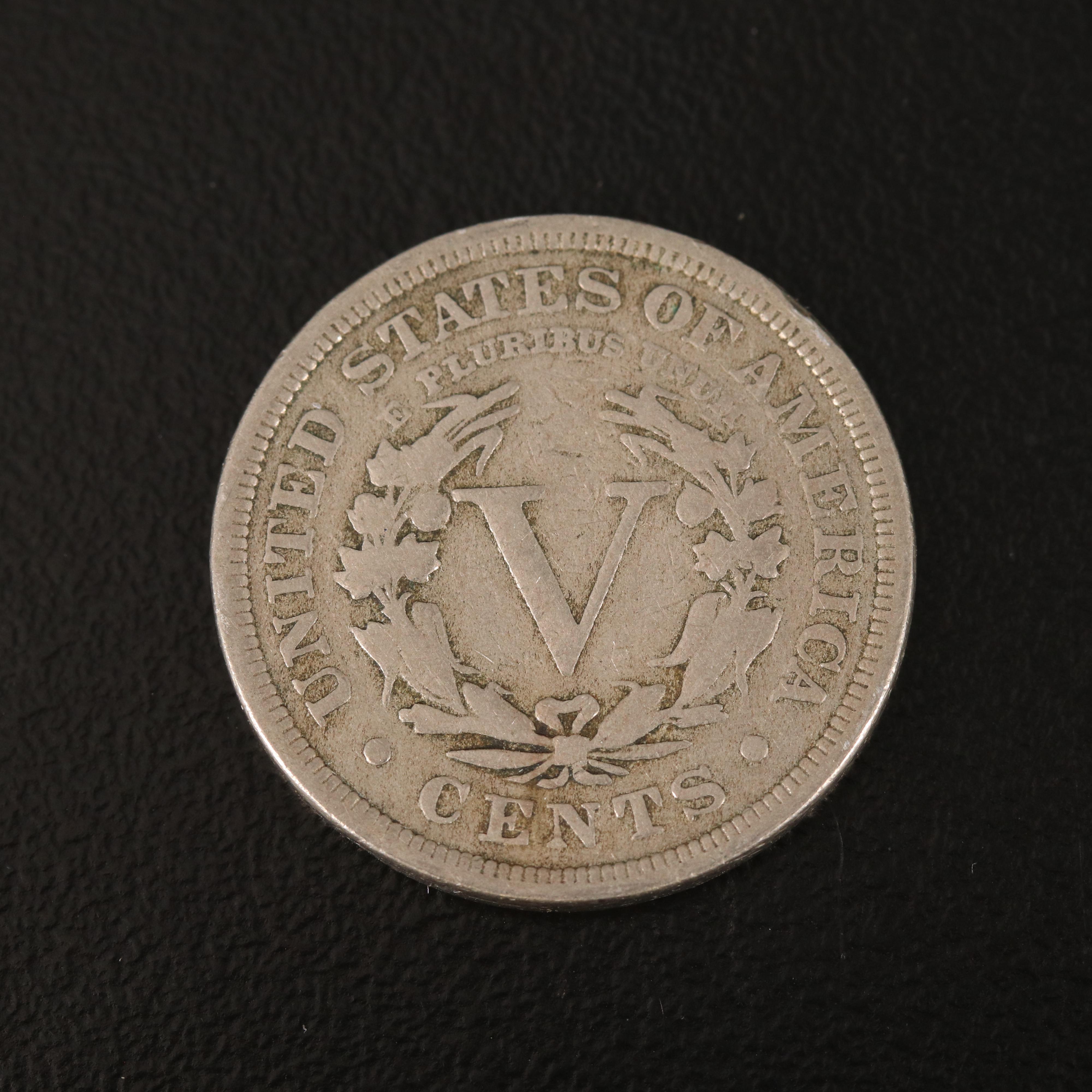 Group of One Hundred Twenty-Two Liberty Nickels