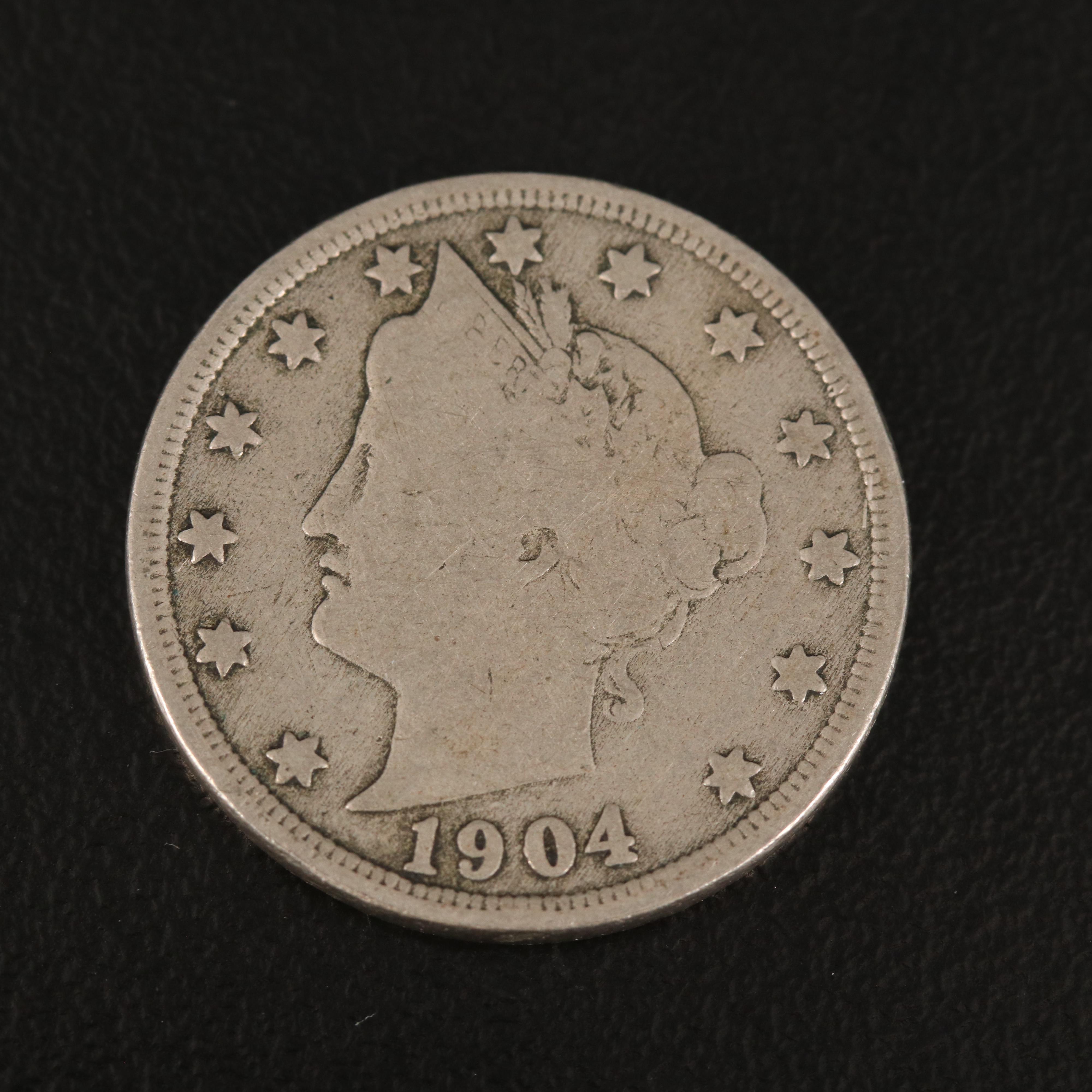 Group of One Hundred Twenty-Two Liberty Nickels