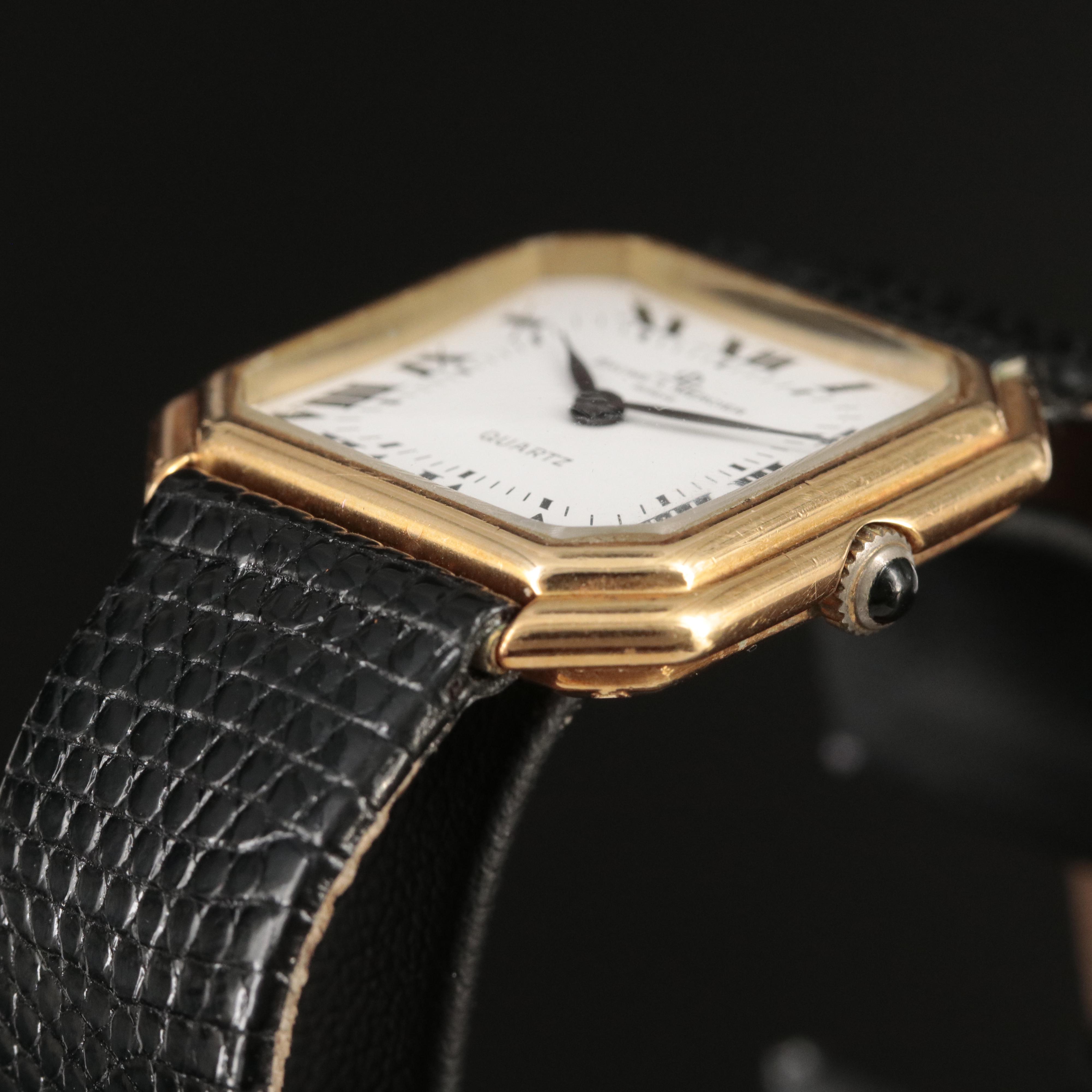 18K Baume & Mercier Roman Dial Watch