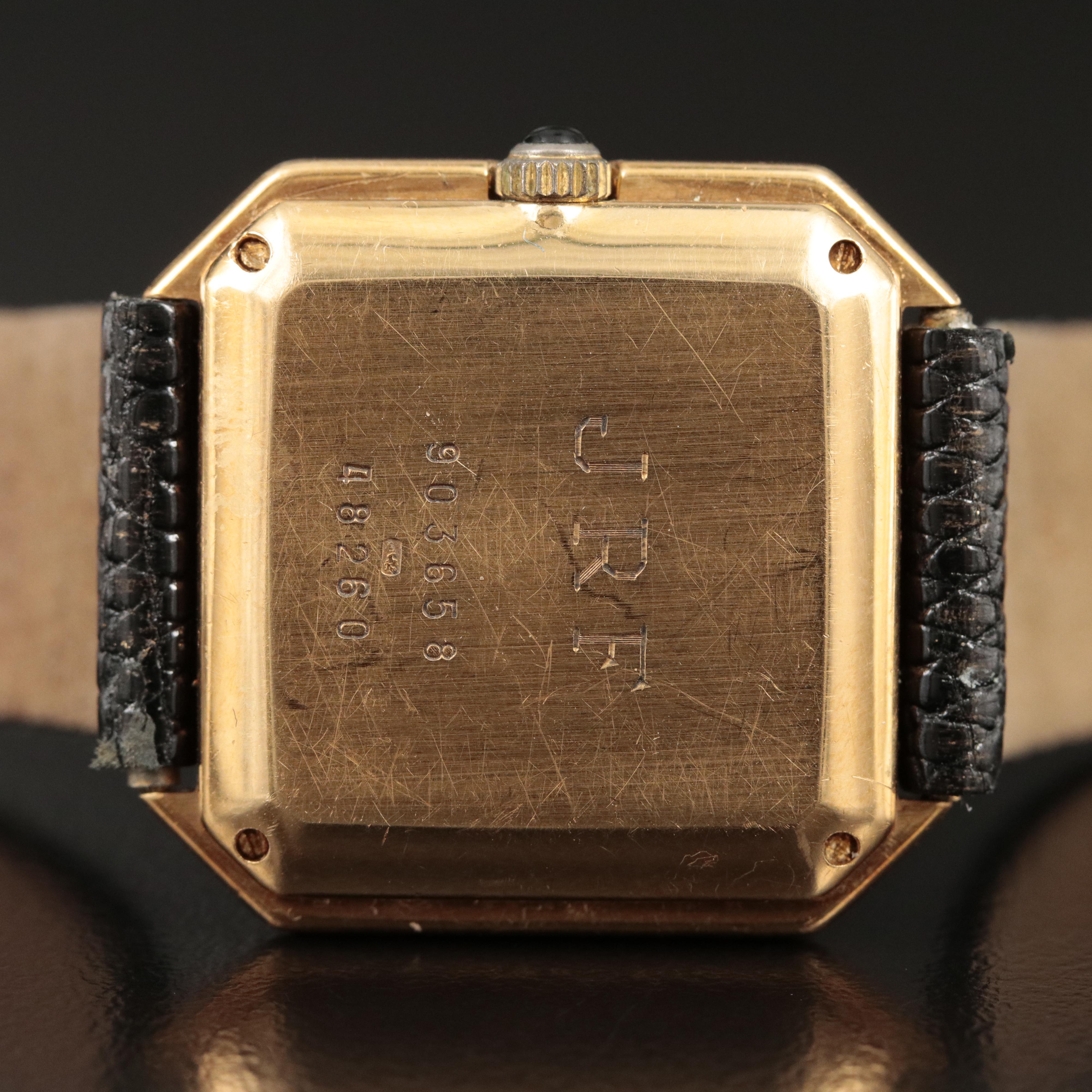 18K Baume & Mercier Roman Dial Watch