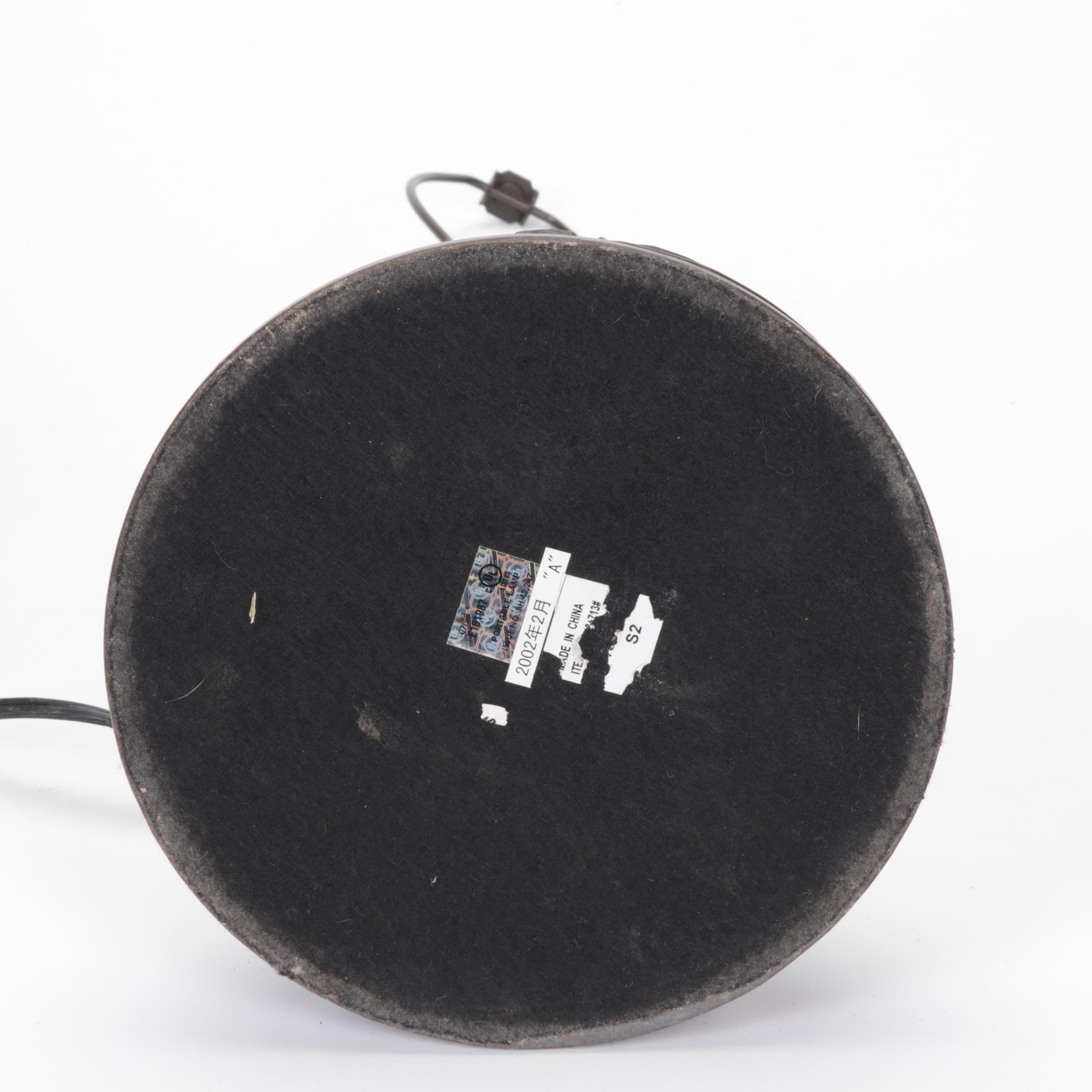 Arts and Crafts Style Slag Glass Table Lamp