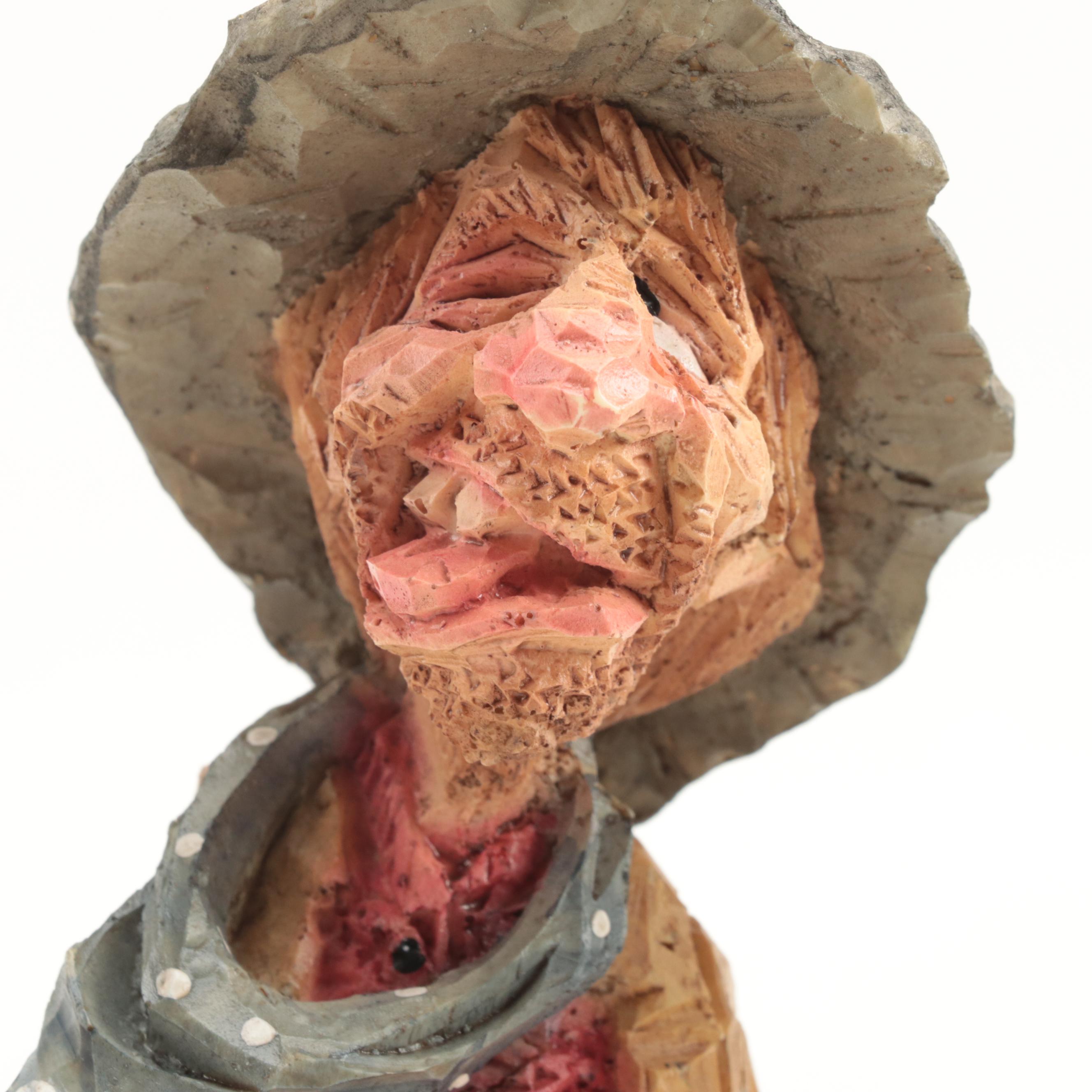 Chris Hammack for Spit 'N' Whittle Resin Cowboy and Cowgirl Figurines