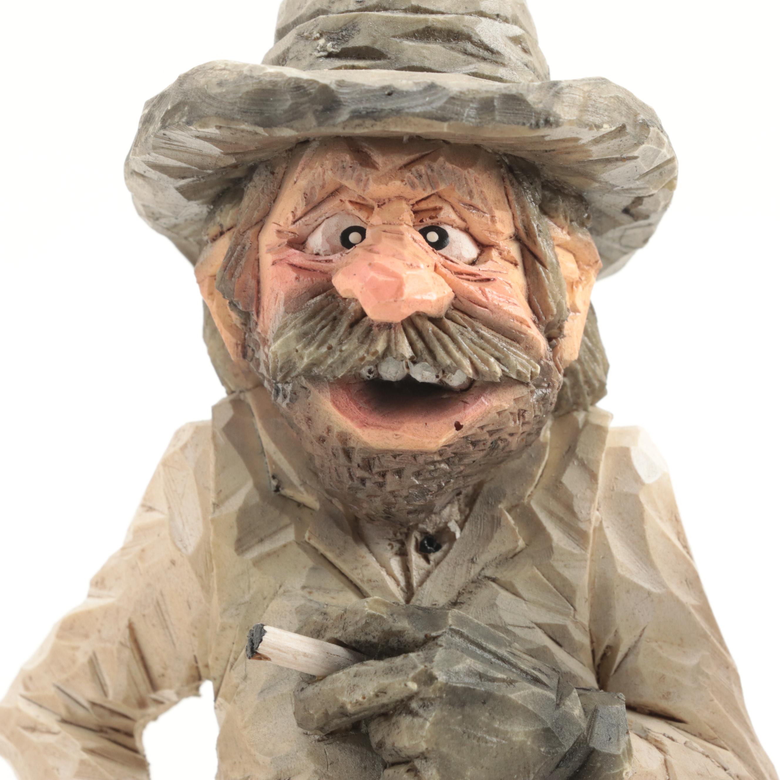 Chris Hammack for Spit 'N' Whittle Resin Cowboy and Cowgirl Figurines