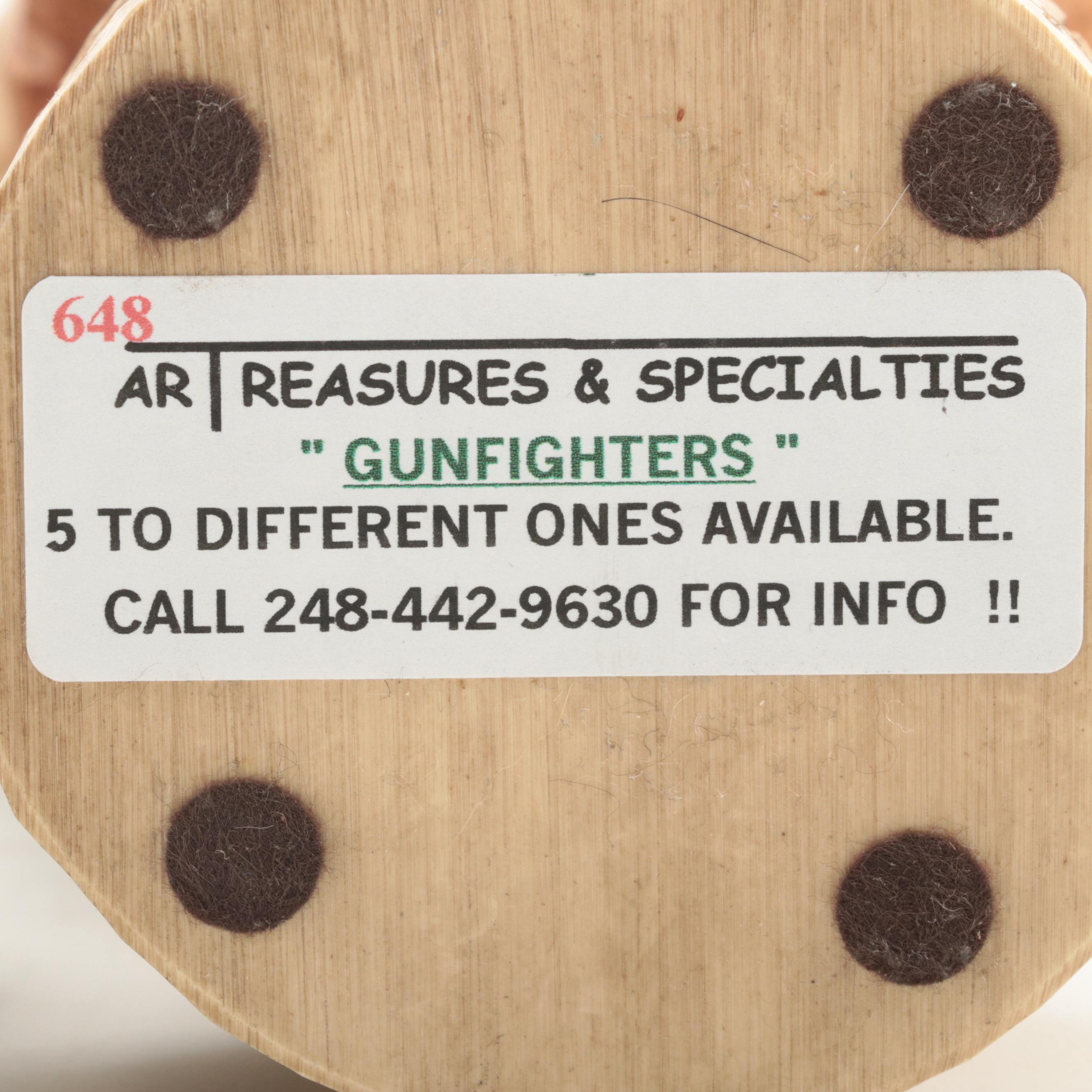 Chris Hammack for Spit 'N' Whittle Resin Cowboy and Cowgirl Figurines