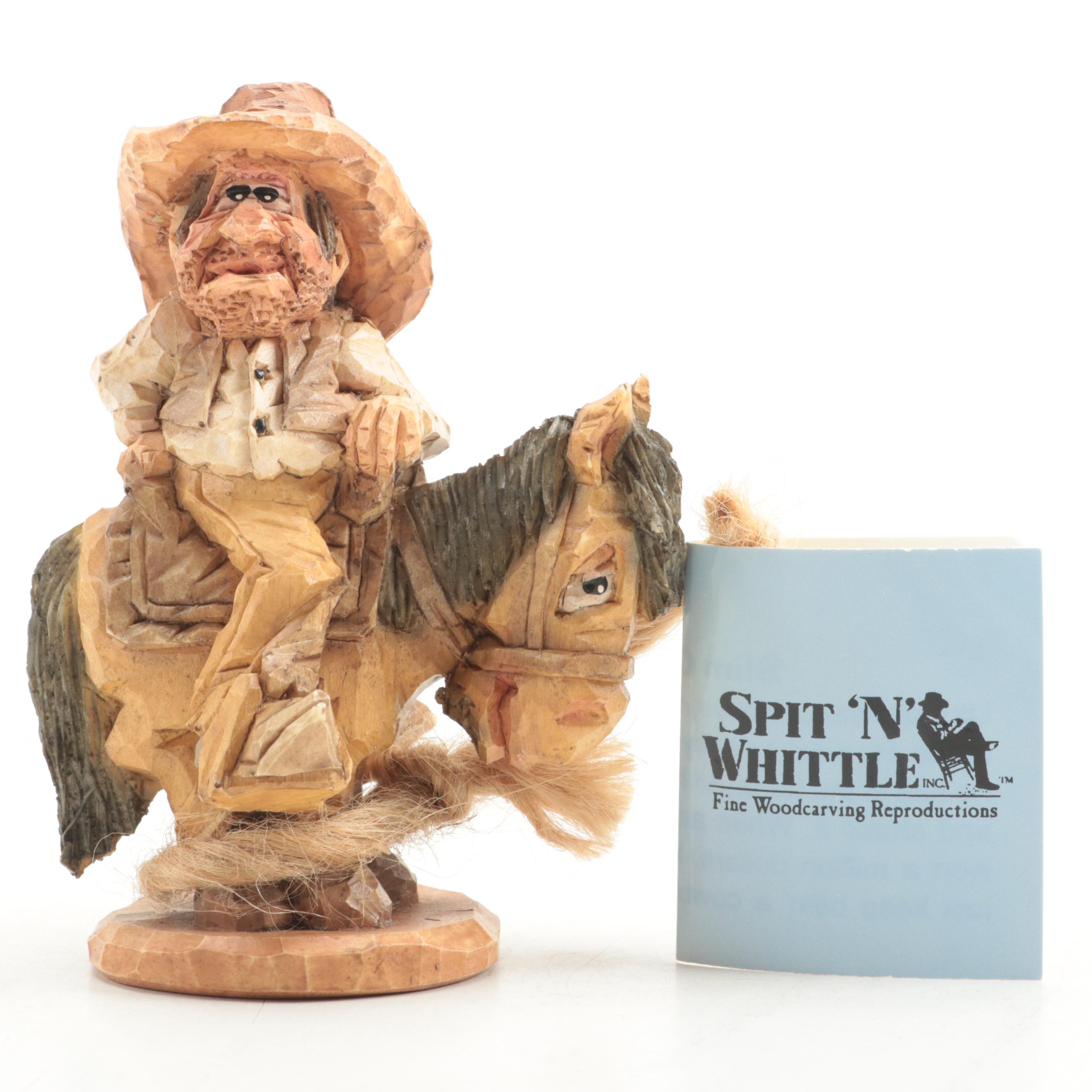 Chris Hammack for Spit 'N' Whittle Resin Cowboy and Cowgirl Figurines