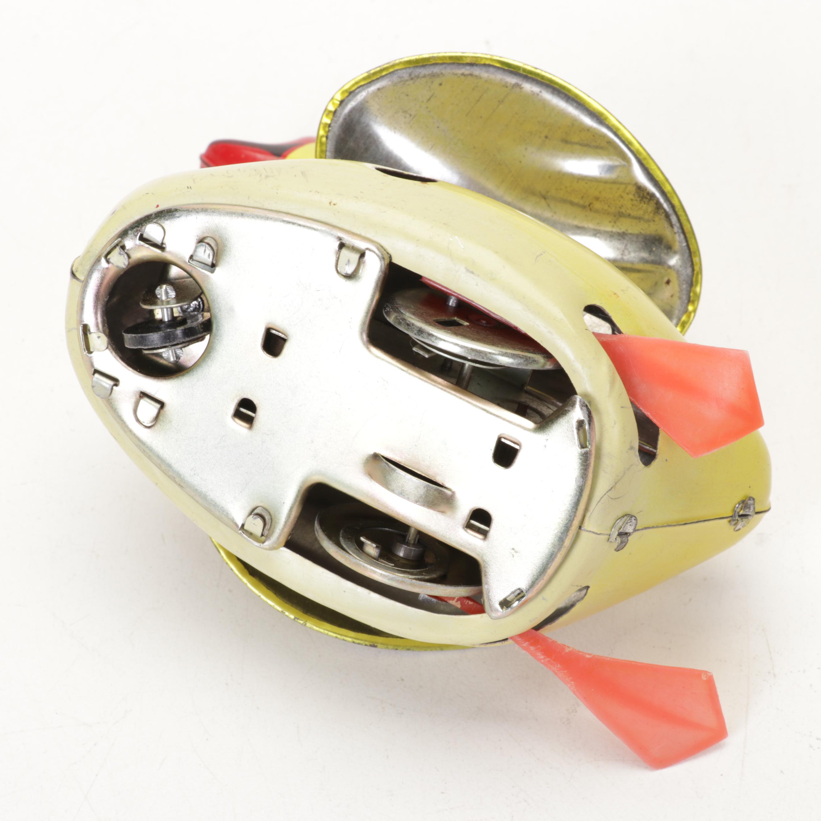 Tin Litho Wind-Up Toy Gosling, Late 20th Century