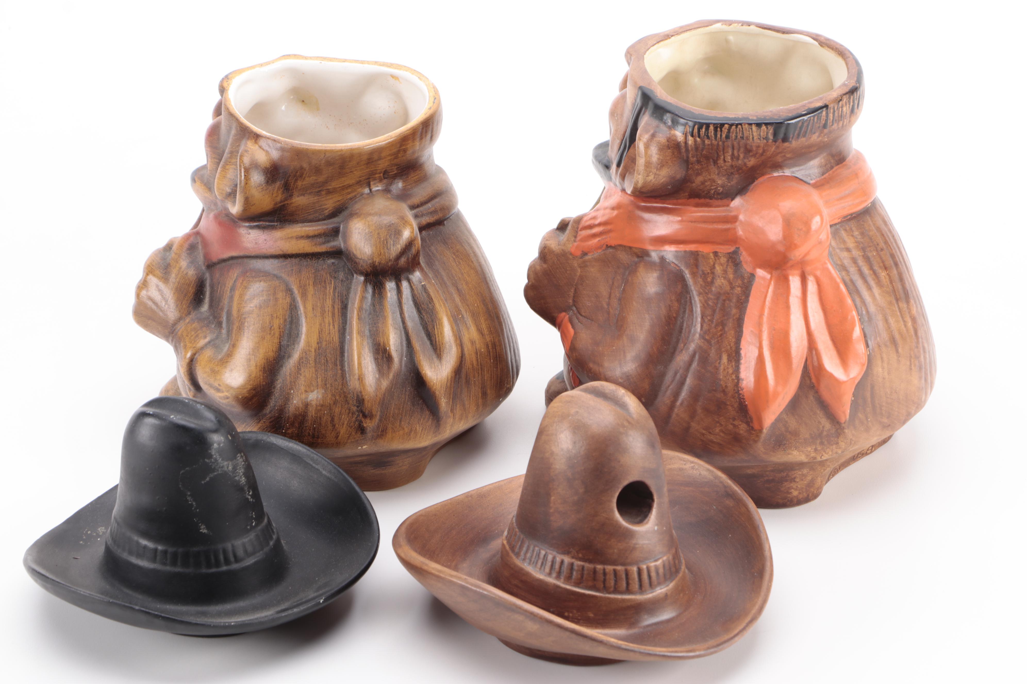 Ceramic and Other Western Themed Cookie Jars, Mid to Late 20th Century