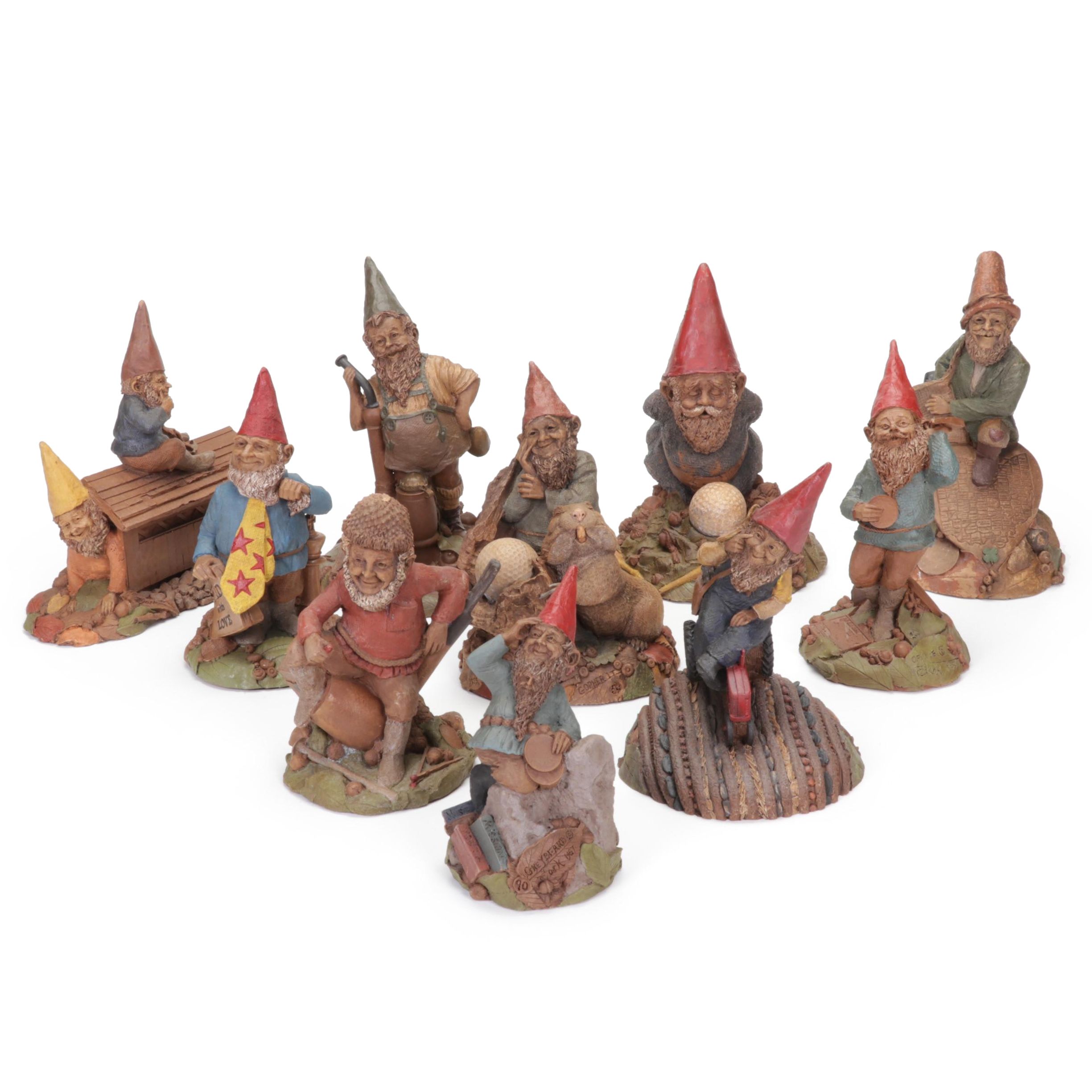 Tom Clark "Greybeard", "Orville", "Smoky" and More Resin Gnome Figurines