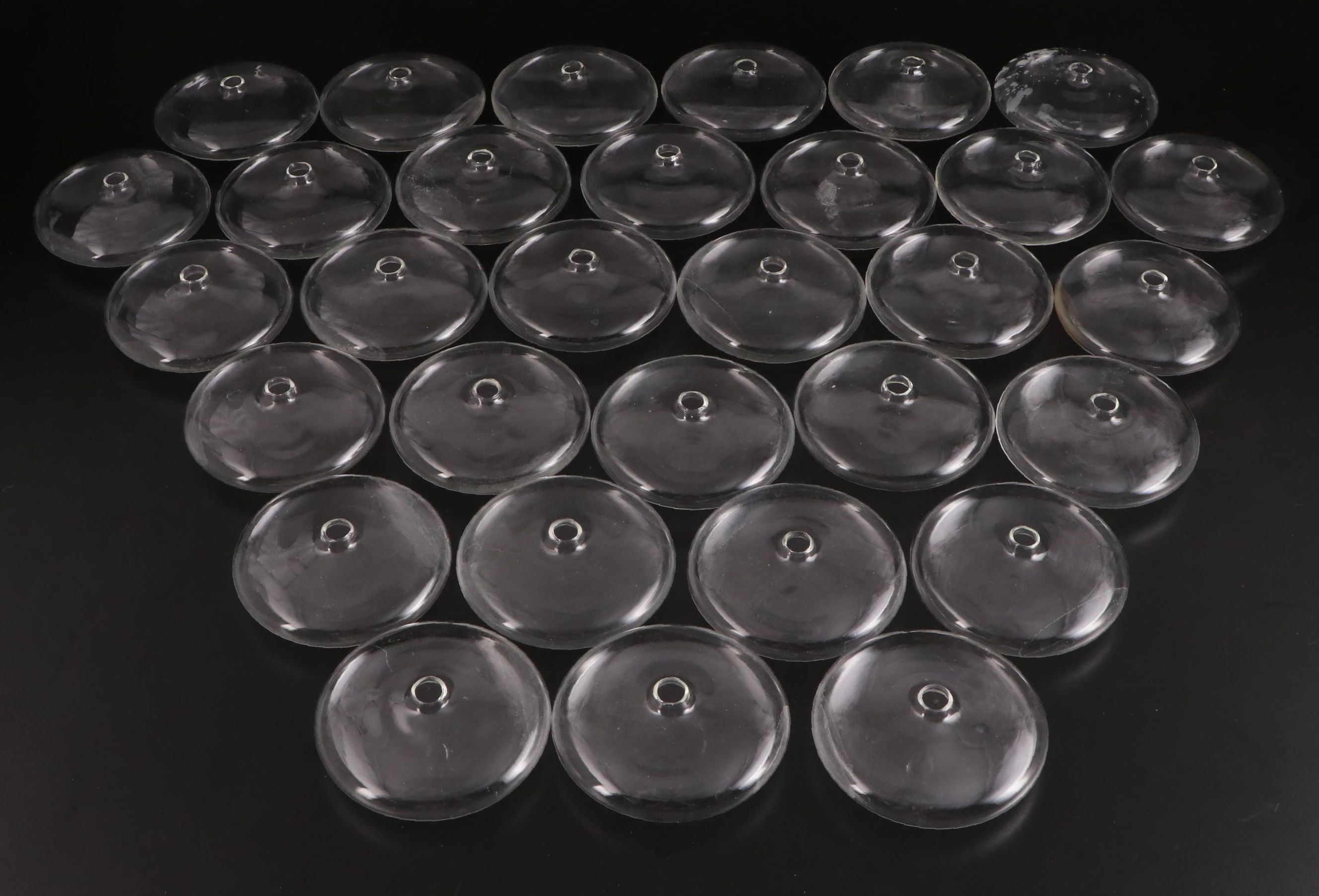 Krosno Polish and Other Glass Flat Mini Bud Vases