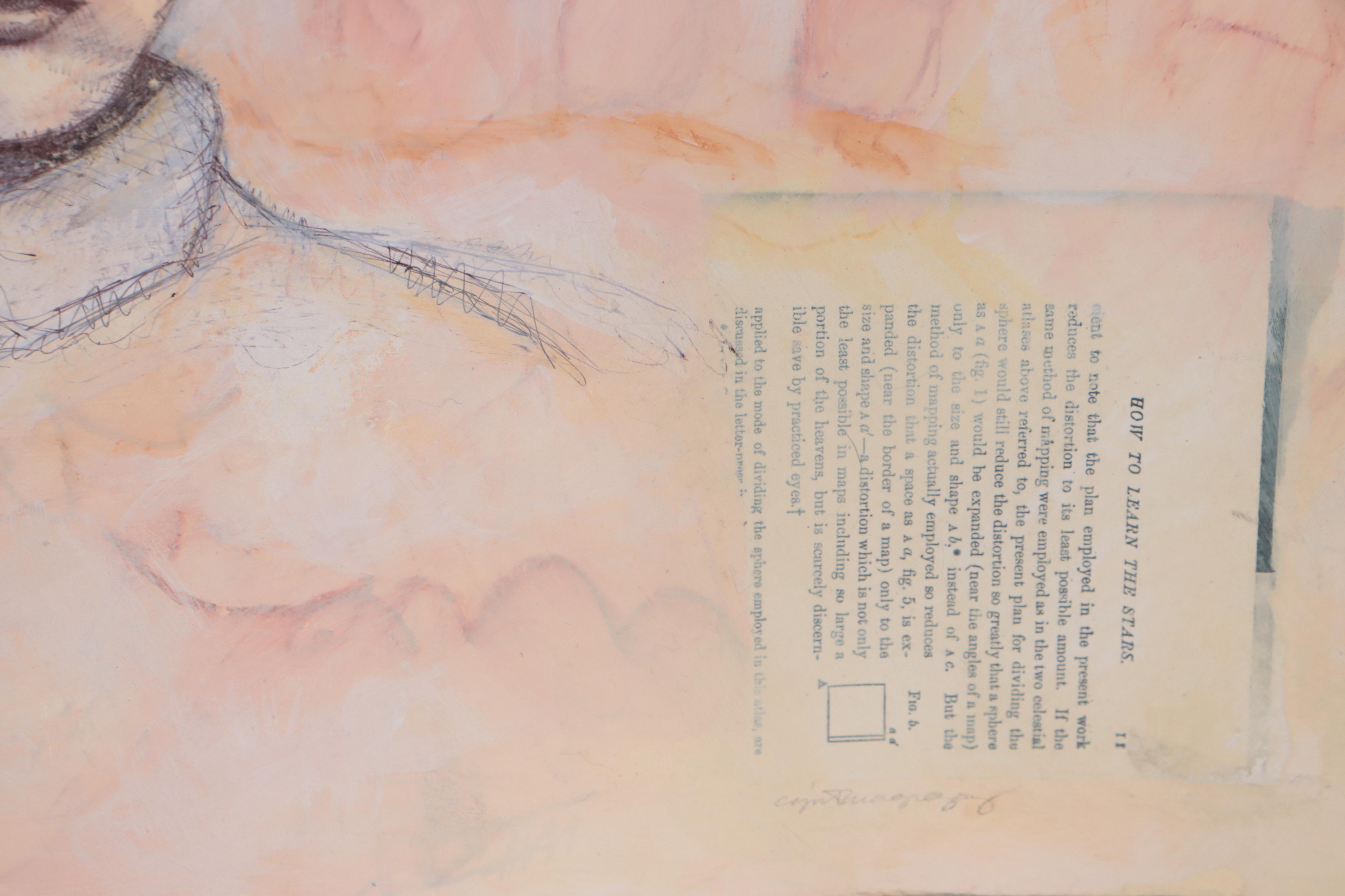 Cynthia Gregory Mixed Media Painting of Figure, 21st Century