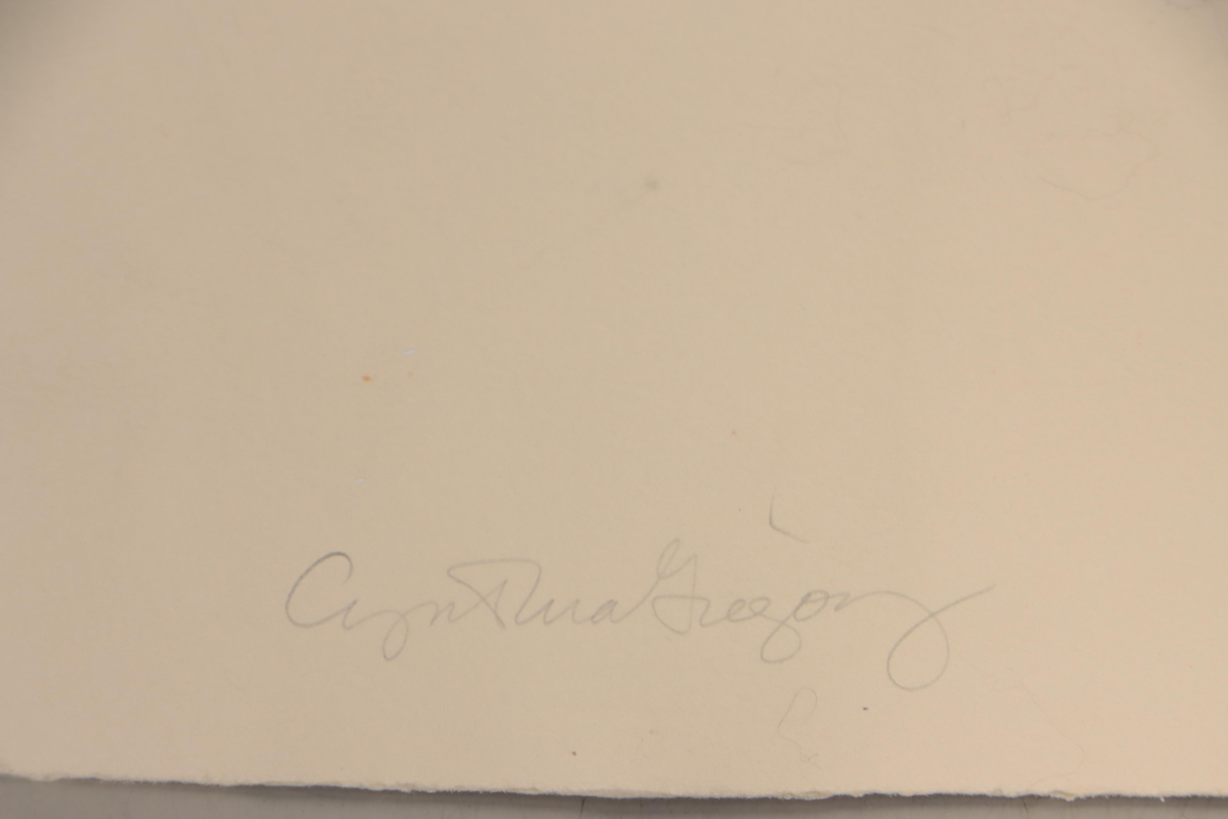 Cynthia Gregory Mixed Media Painting of Figure, 21st Century