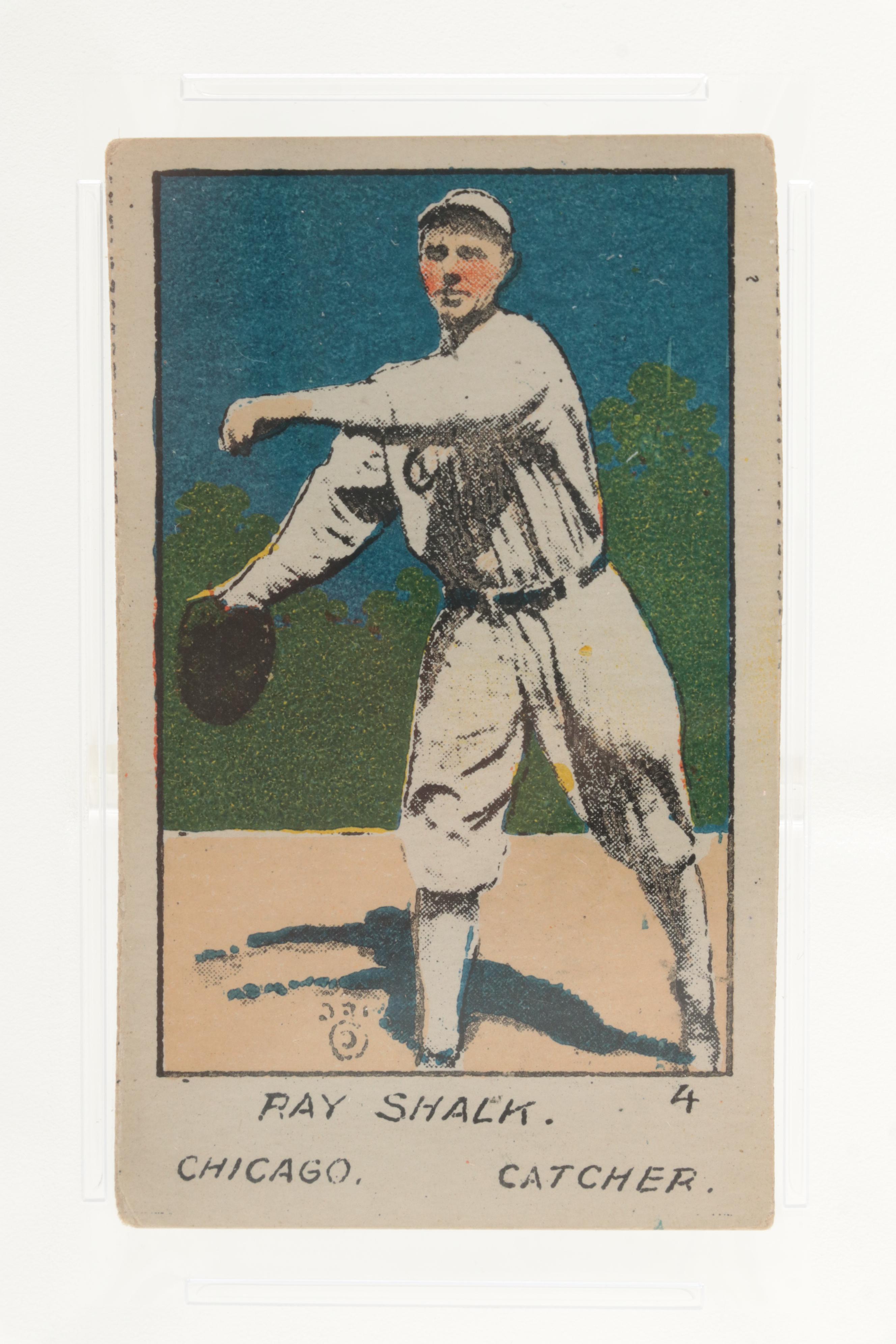 1920 W516-1-2 Ray Shalk #4 Hand Cut Strip Card Graded PSA 3 VG Baseball Card