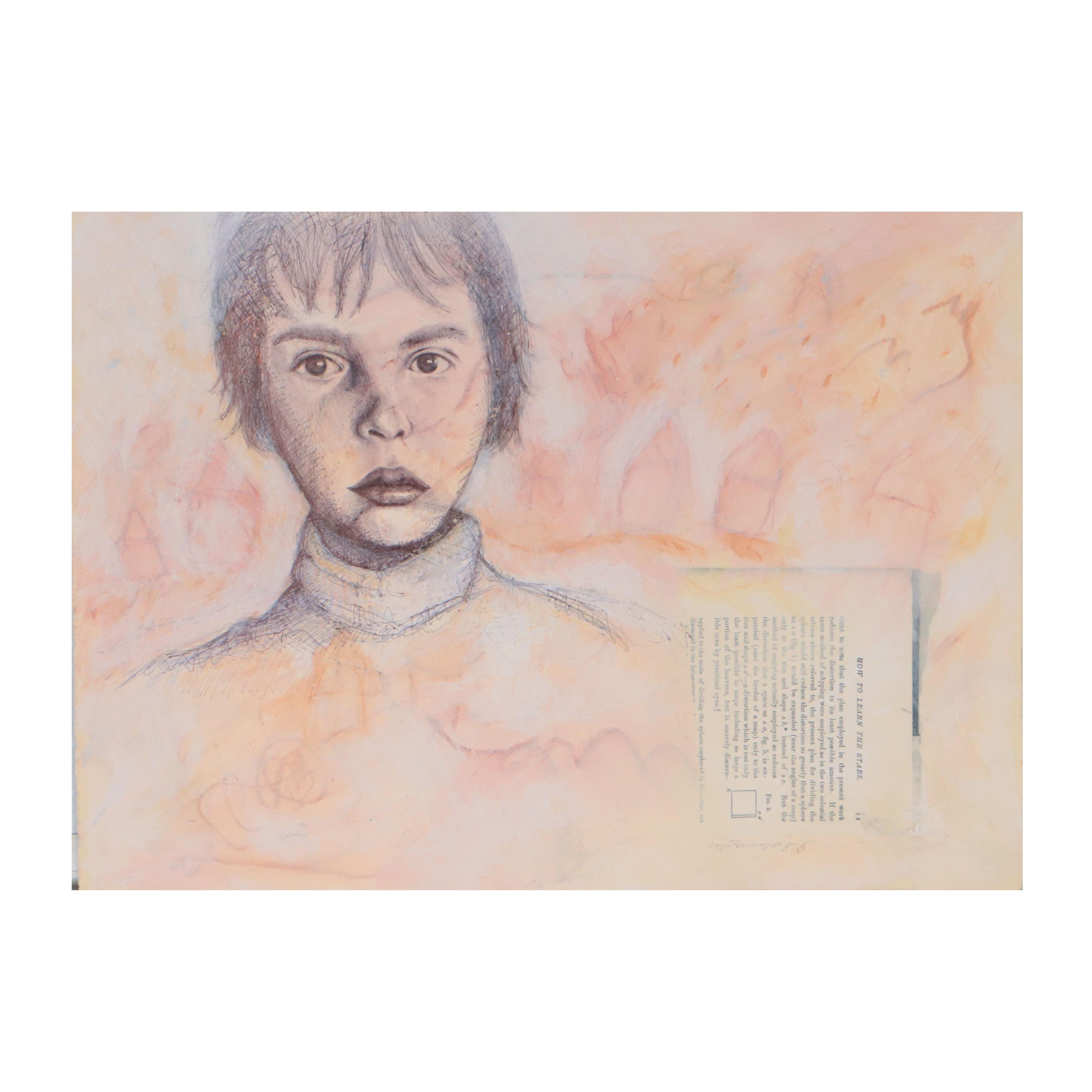 Cynthia Gregory Mixed Media Painting of Figure, 21st Century