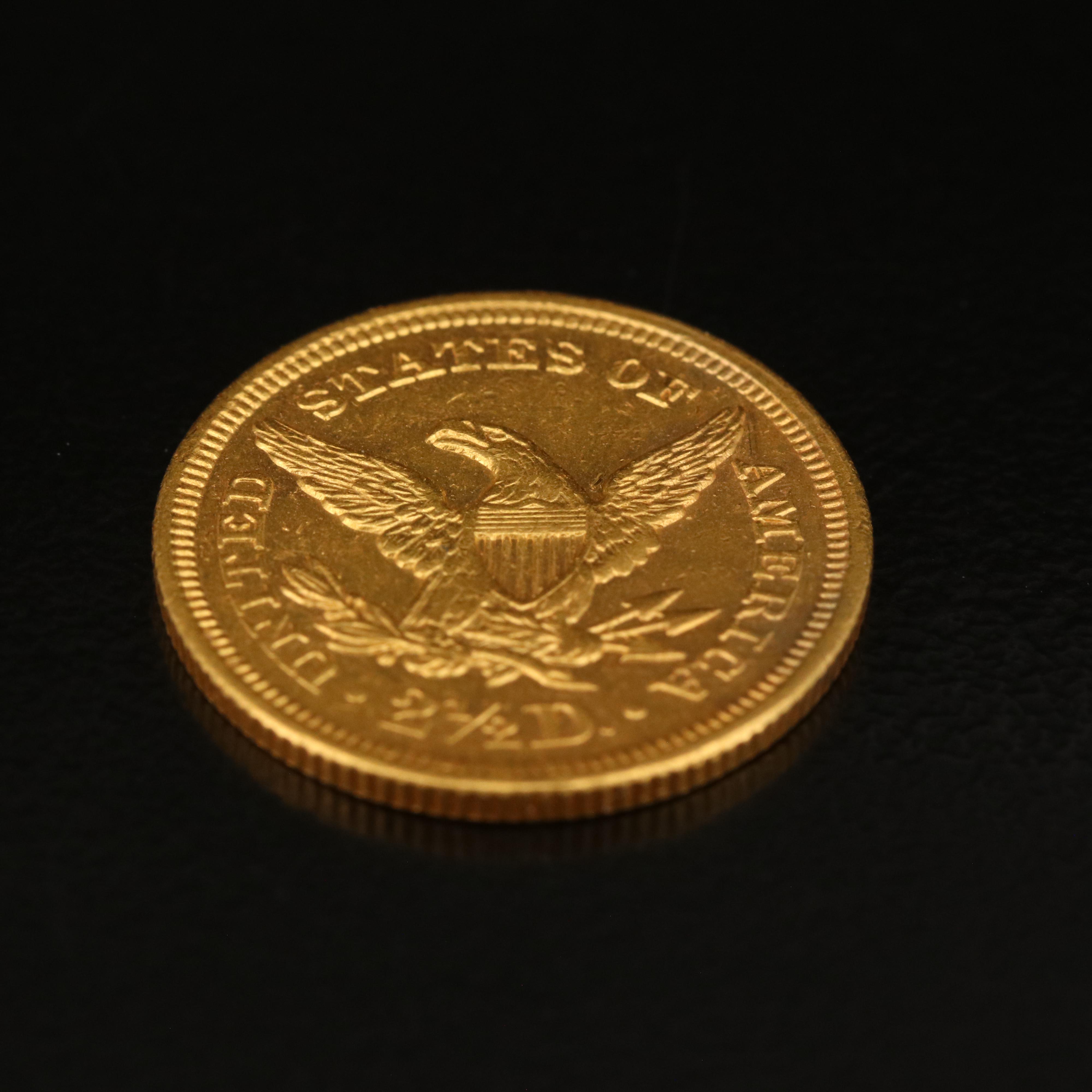 1851 Liberty Head $2 1/2 Gold Coin