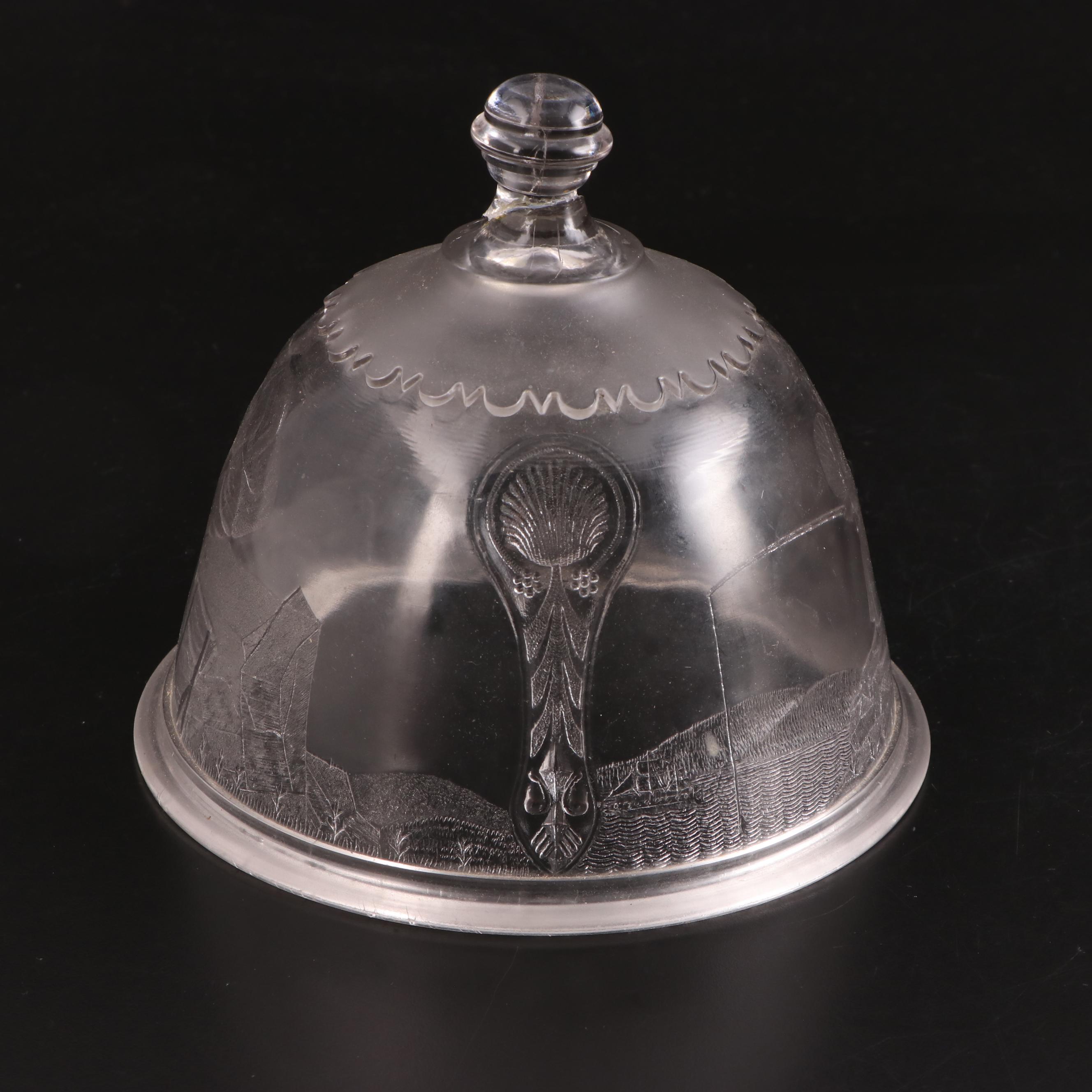 Adams & Co. "Actress" EAPG Covered Cheese Dish, circa 1880s