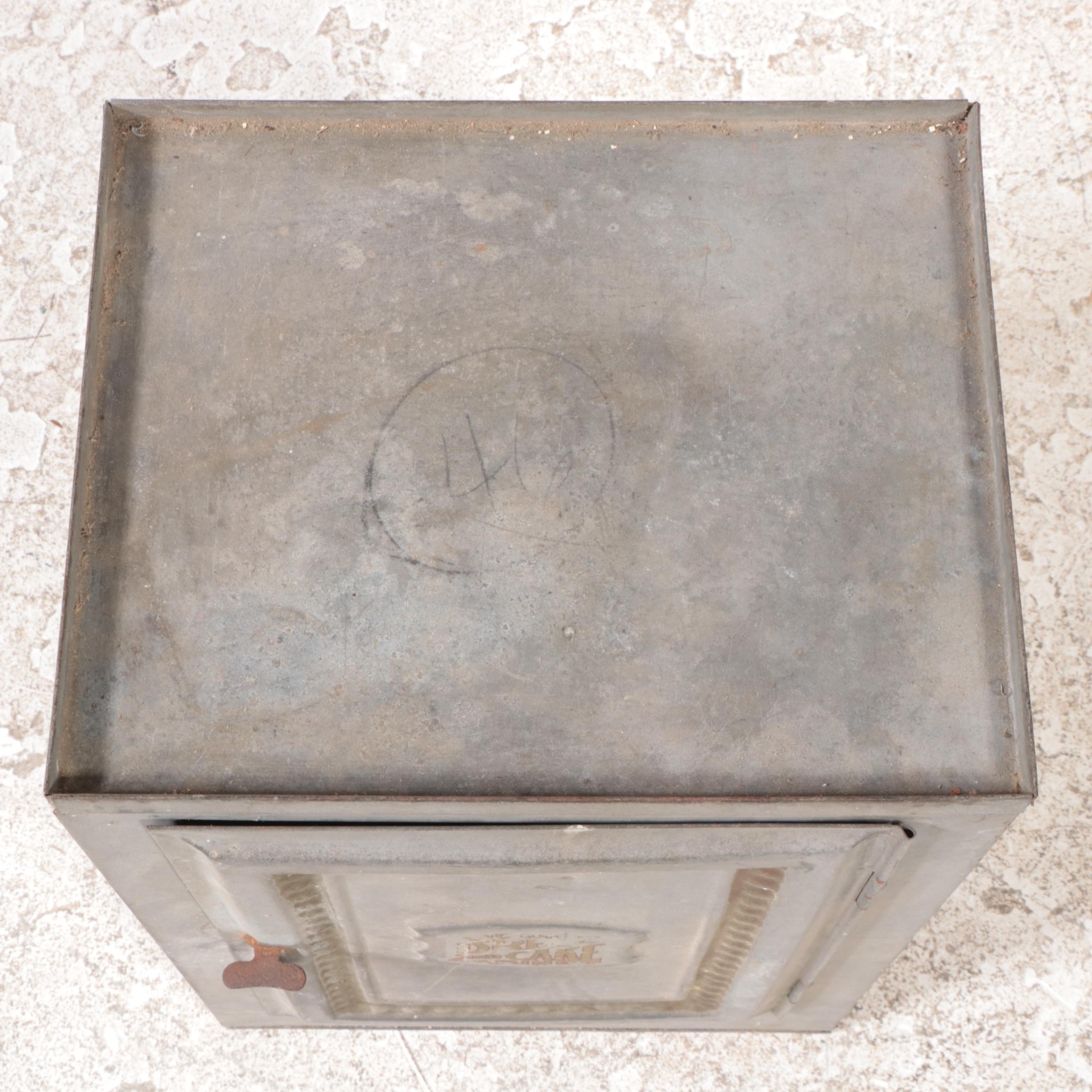 The Home Comfort Co. Galvanized Metal Bread and Cake Cabinet, Early 20th Century