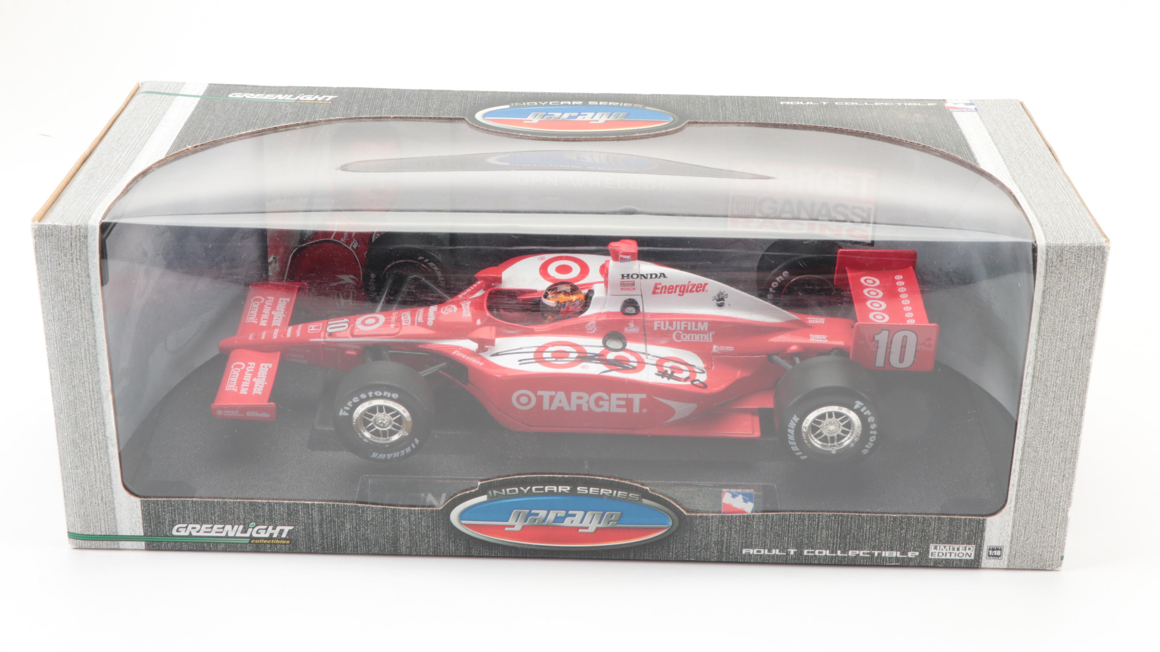 Dan Wheldon, Sarah Fisher, Sam Hornish Jr. Signed Indy 500 Diecast Cars, Relics