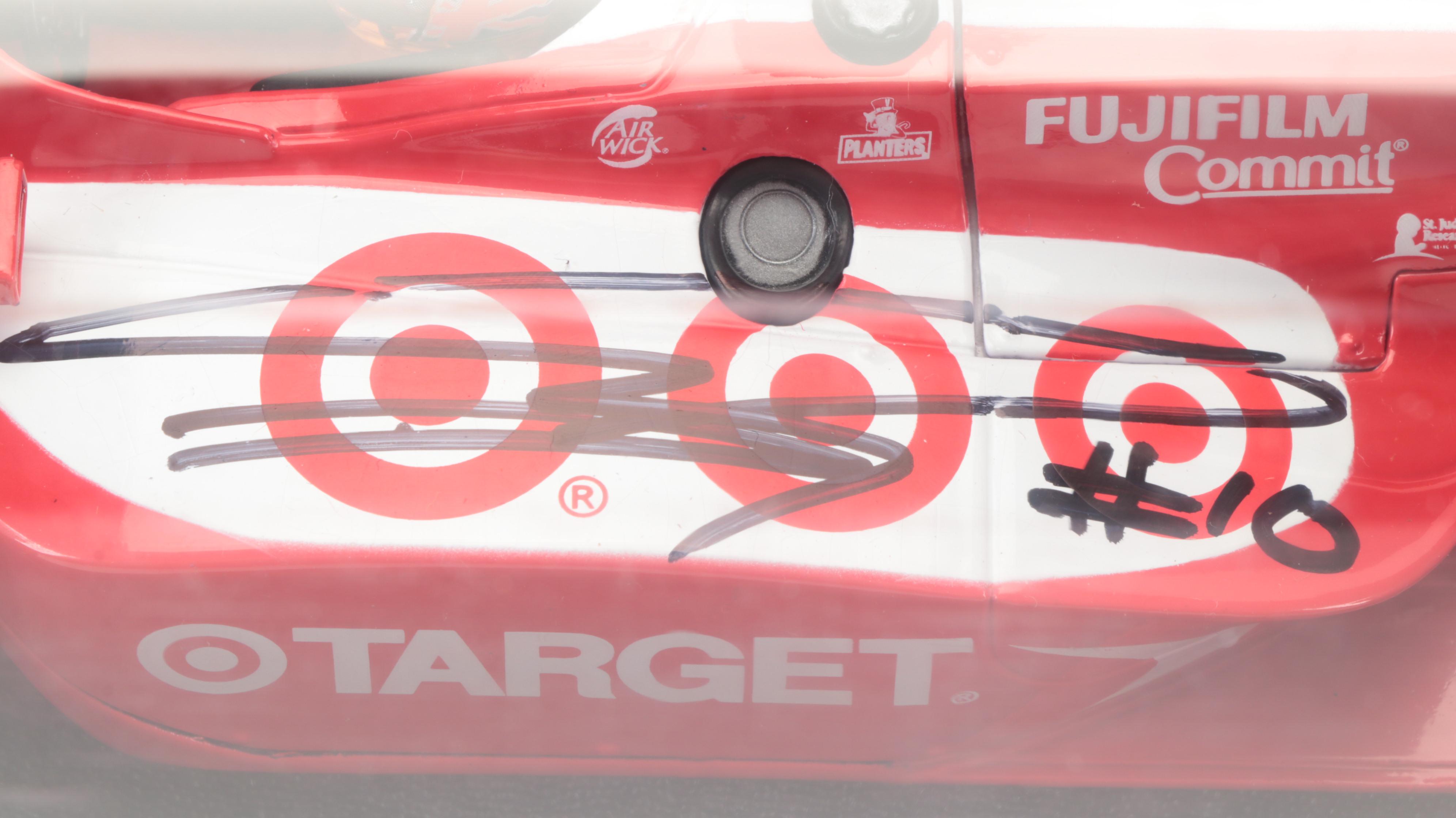 Dan Wheldon, Sarah Fisher, Sam Hornish Jr. Signed Indy 500 Diecast Cars, Relics