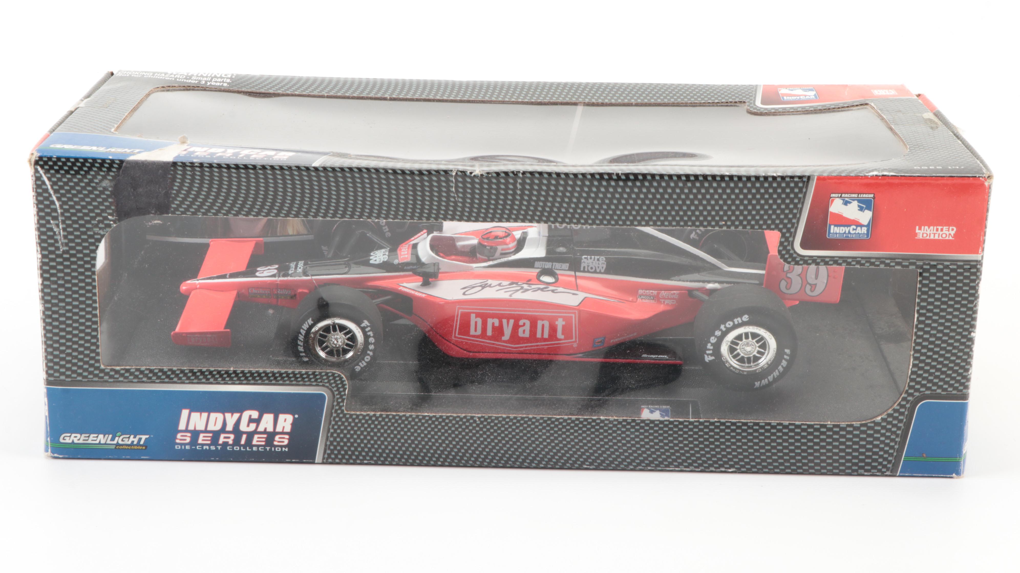 Dan Wheldon, Sarah Fisher, Sam Hornish Jr. Signed Indy 500 Diecast Cars, Relics