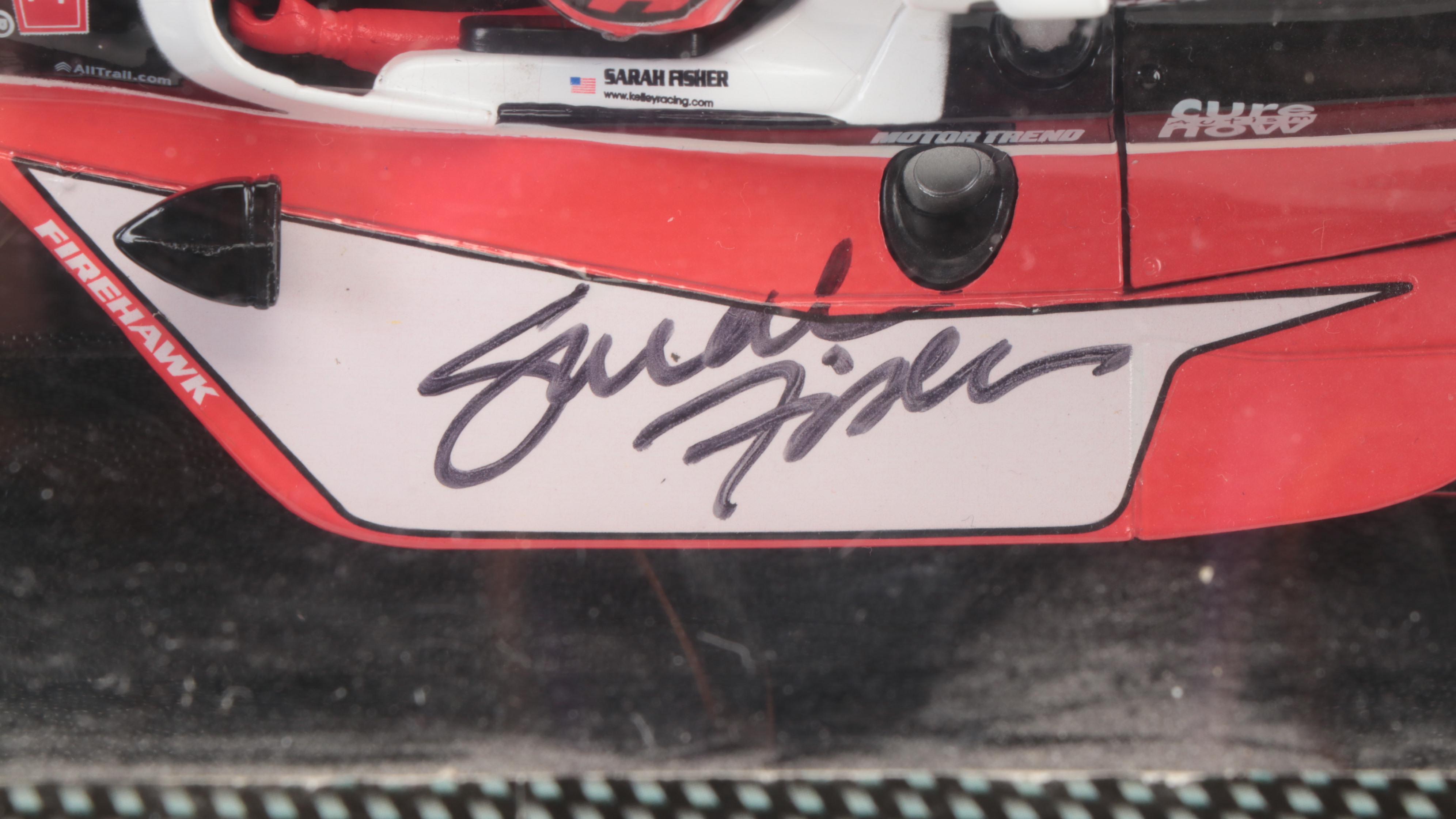 Dan Wheldon, Sarah Fisher, Sam Hornish Jr. Signed Indy 500 Diecast Cars, Relics