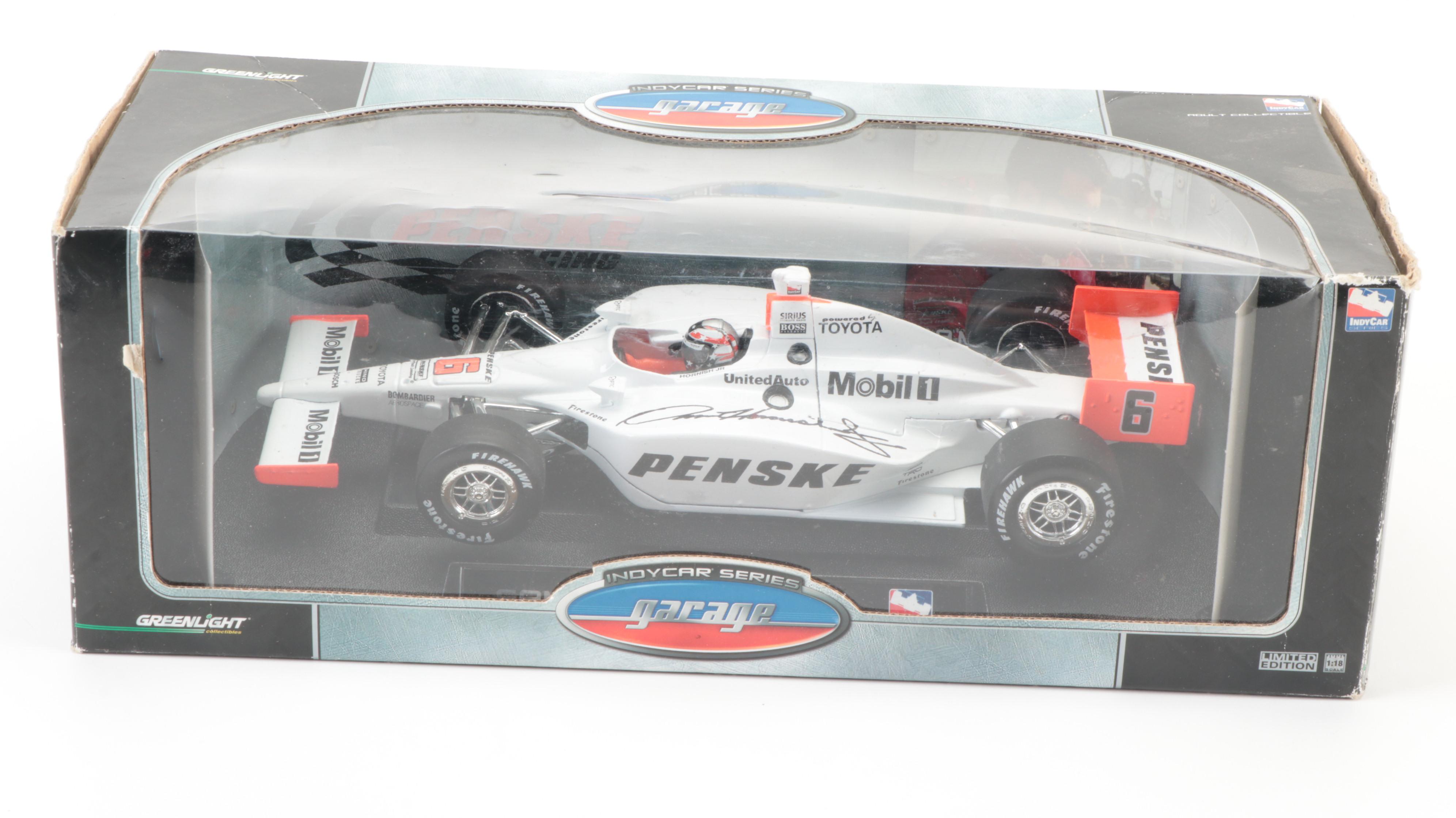 Dan Wheldon, Sarah Fisher, Sam Hornish Jr. Signed Indy 500 Diecast Cars, Relics