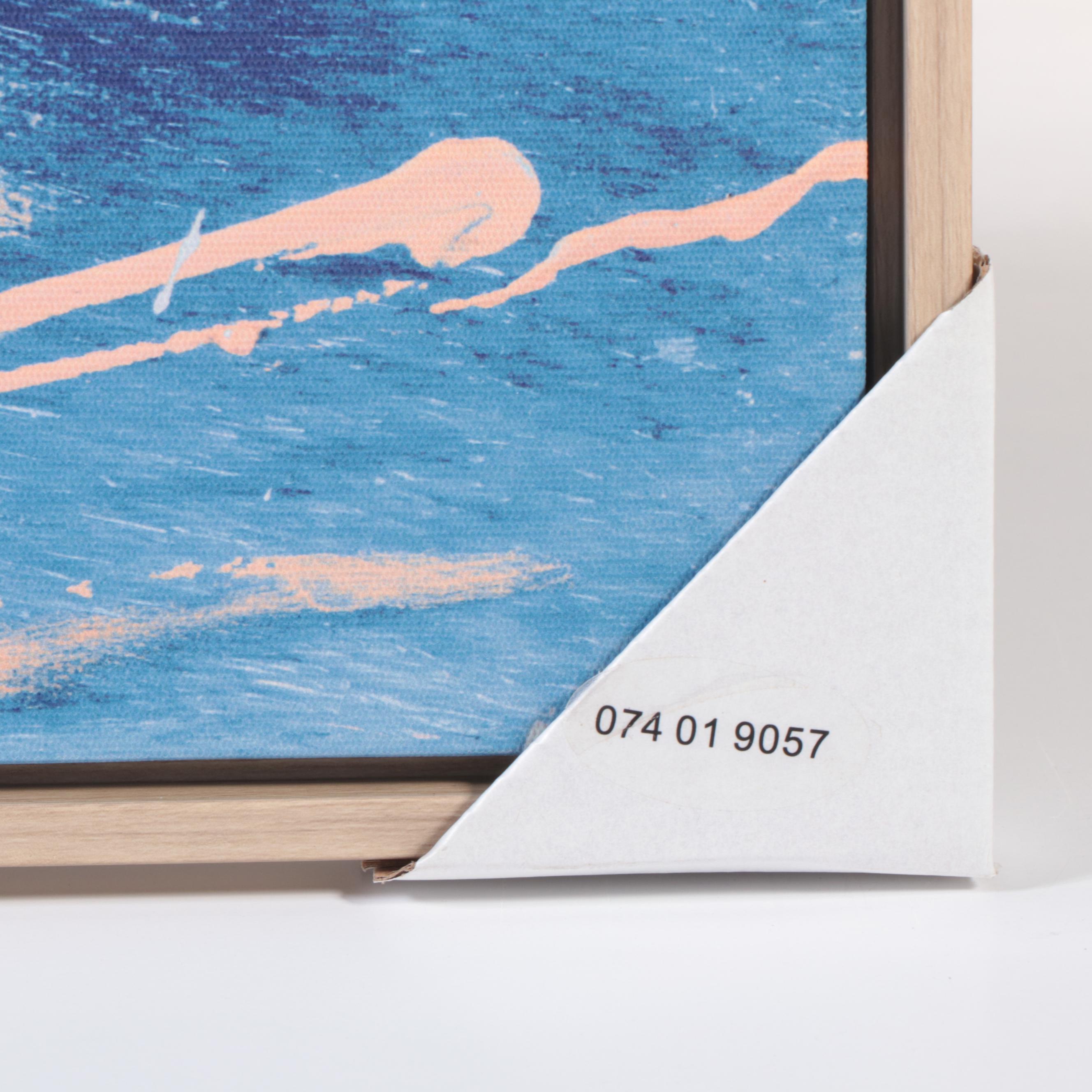 Threshold Abstract Blue and Pink Giclée, 2021