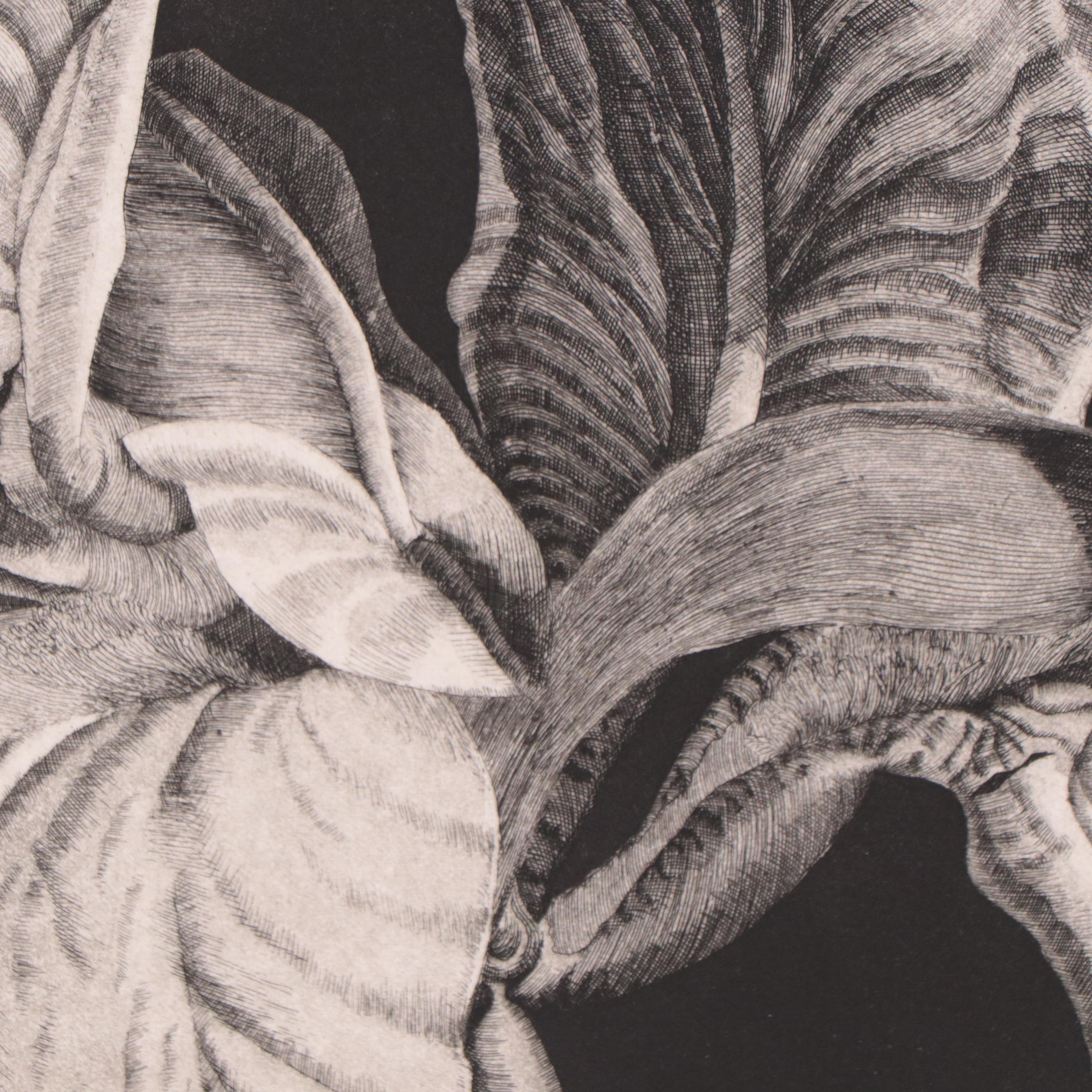 Yasuhiro Easki Etching "Fourth Iris," 1977