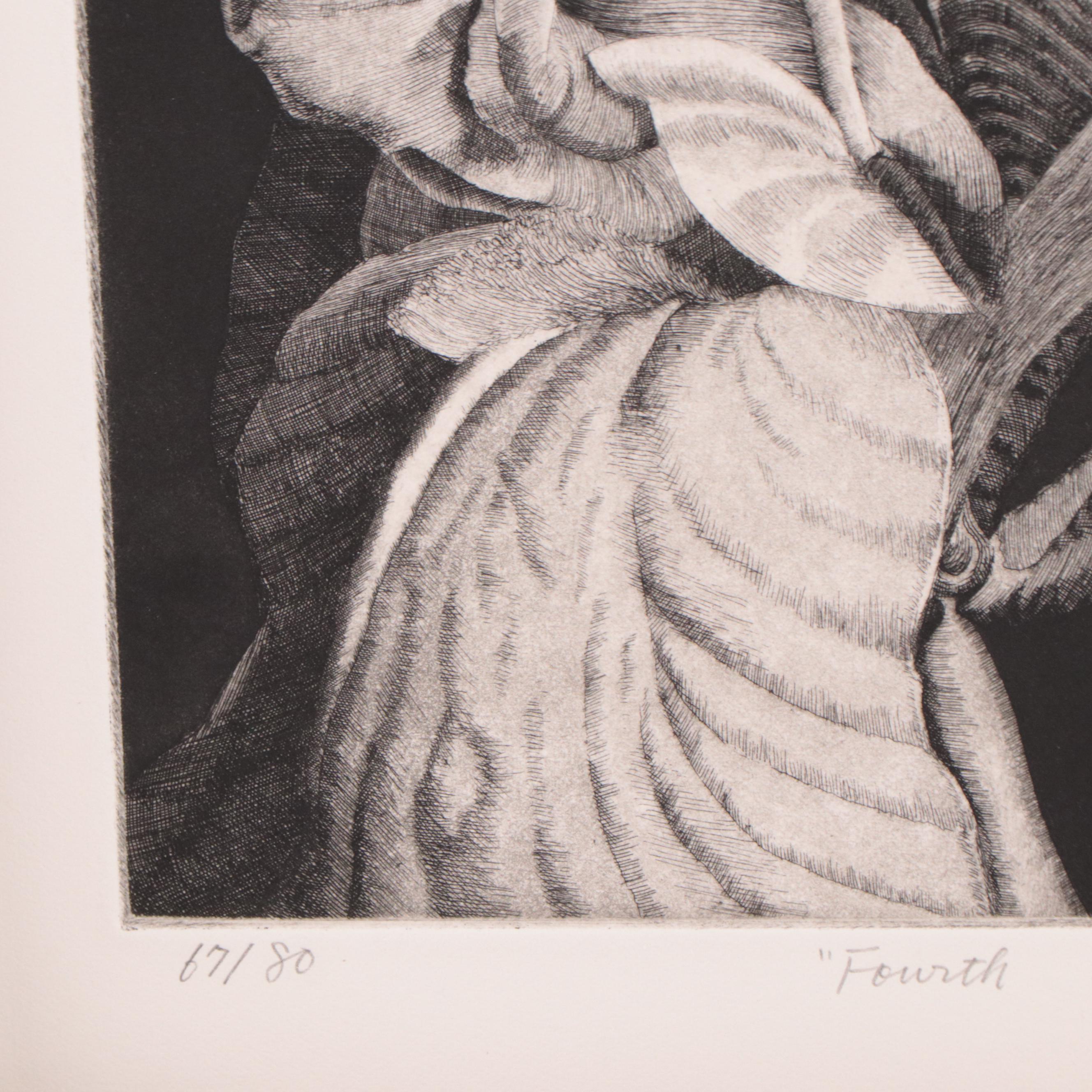 Yasuhiro Easki Etching "Fourth Iris," 1977