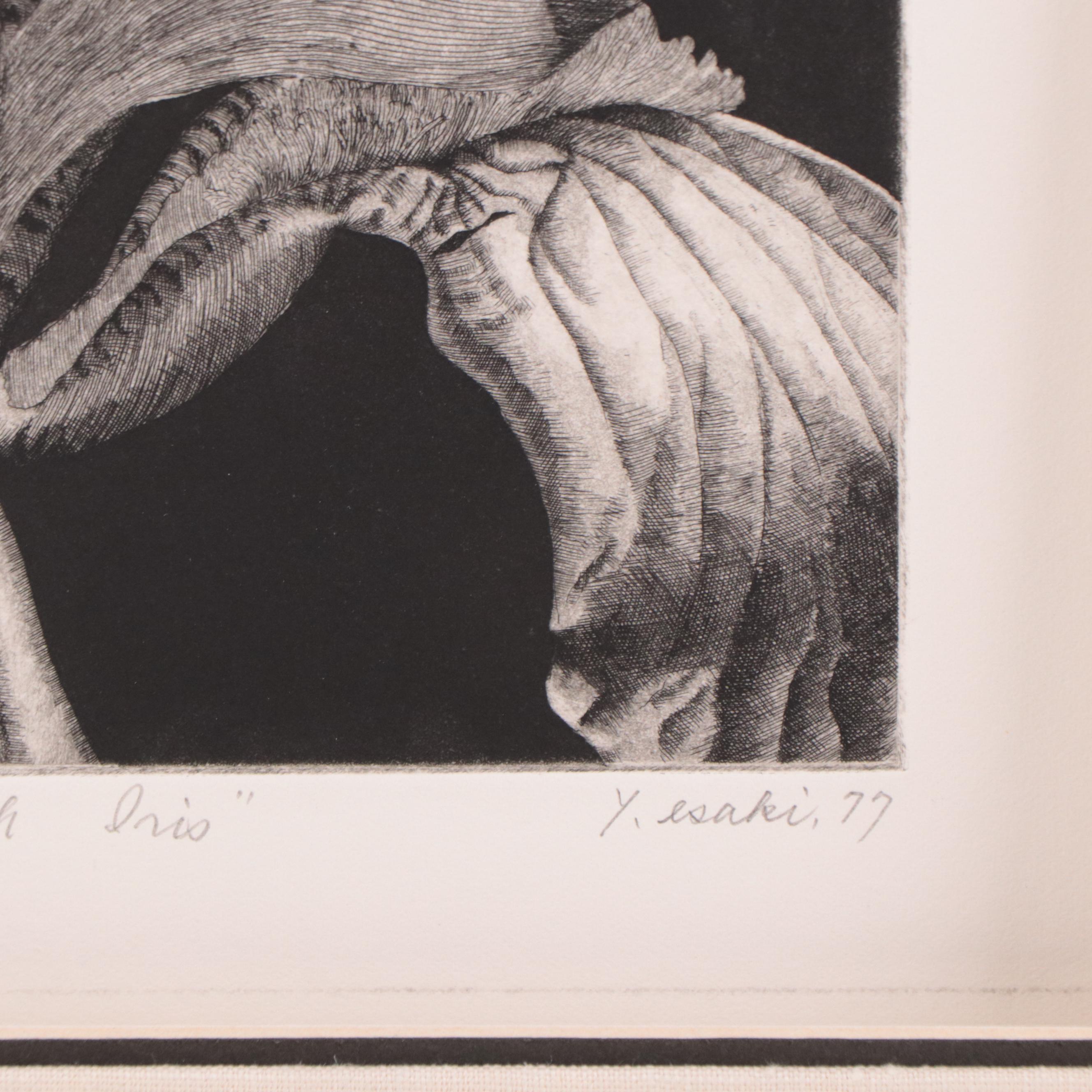 Yasuhiro Easki Etching "Fourth Iris," 1977