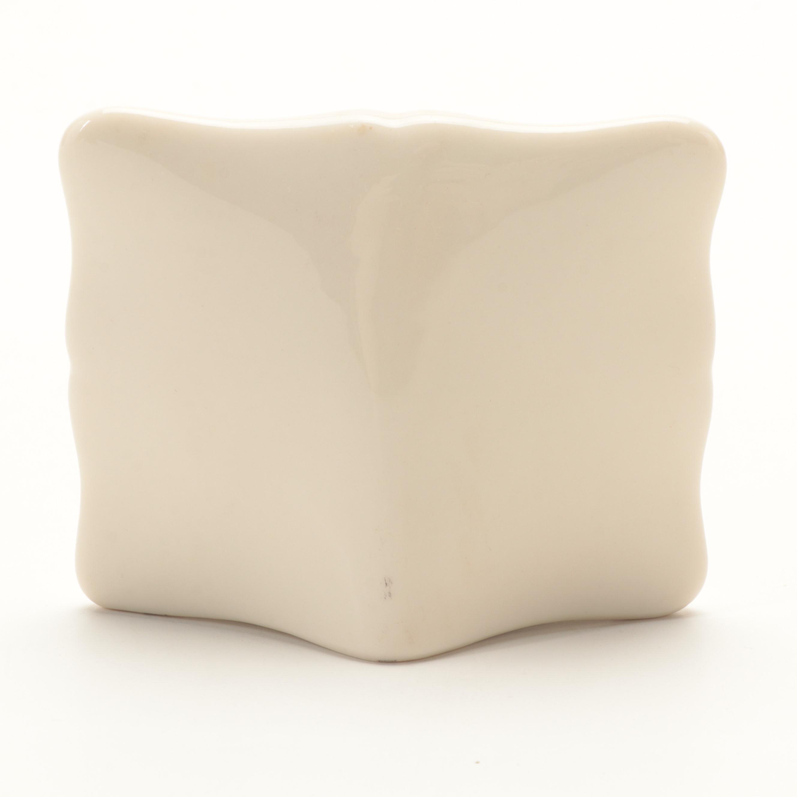 Lenox "Eternal" Porcelain Quartz Desk Clock