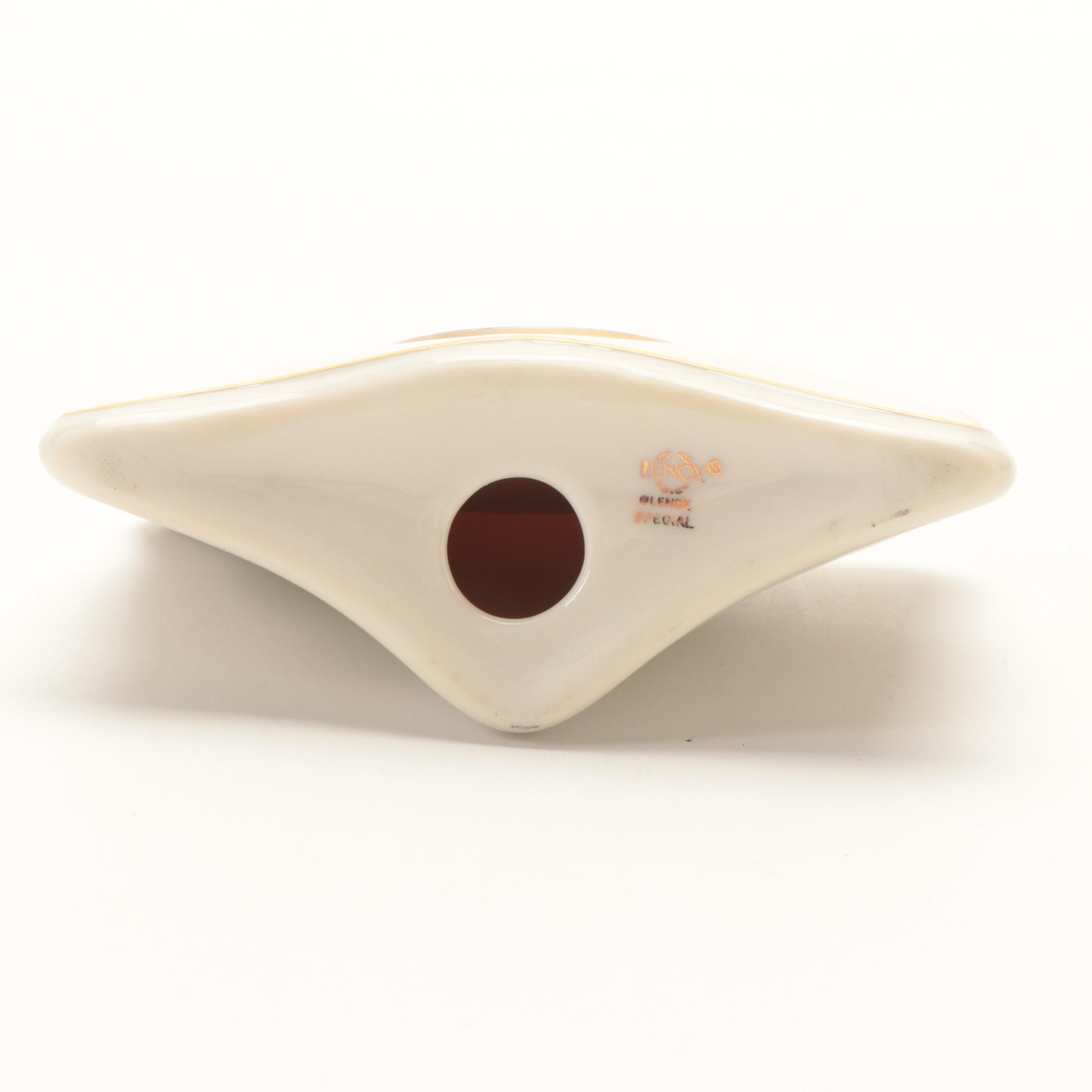 Lenox "Eternal" Porcelain Quartz Desk Clock